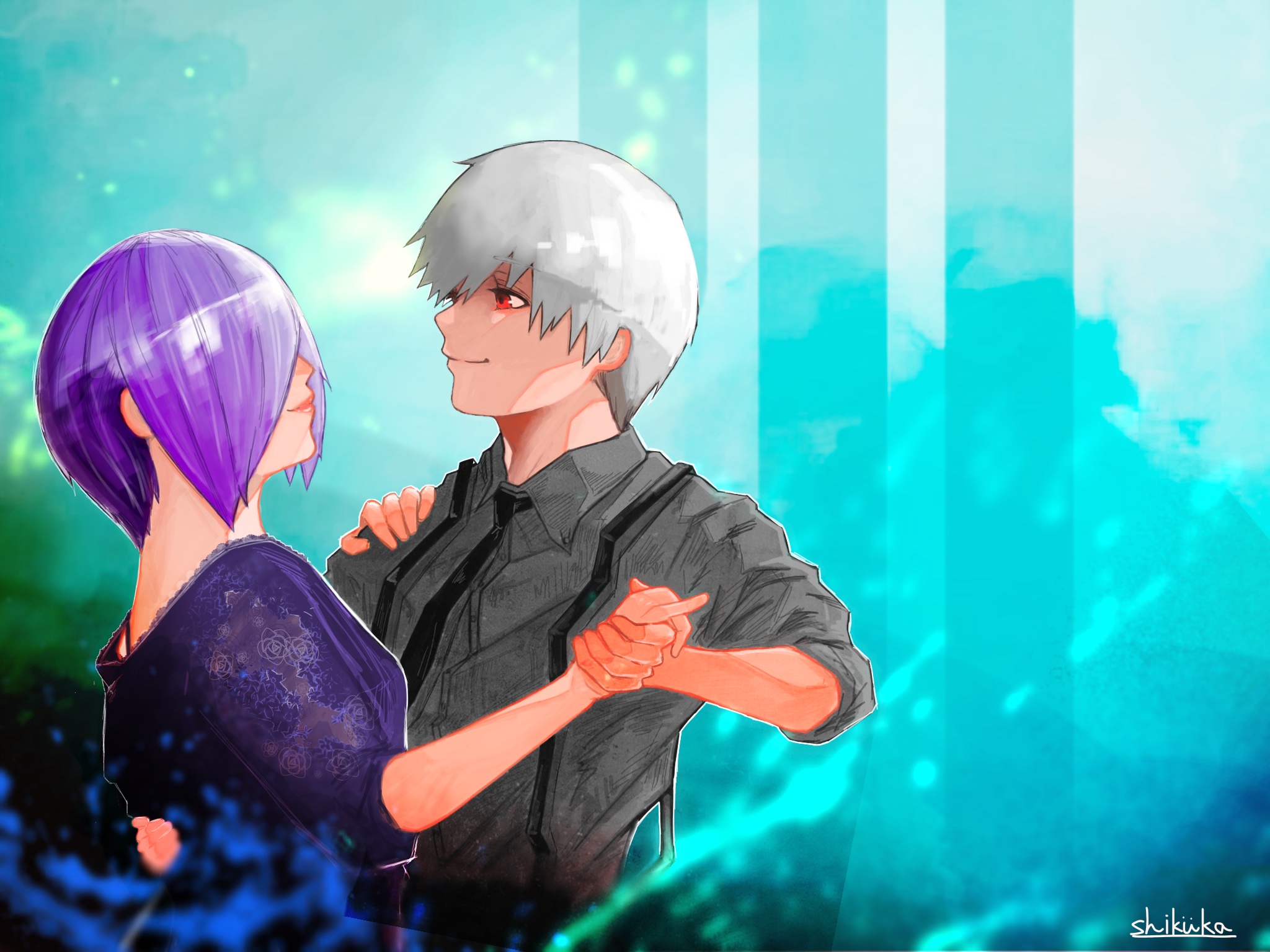 Free download wallpaper Anime, Ken Kaneki, Tokyo Ghoul, Touka Kirishima on your PC desktop