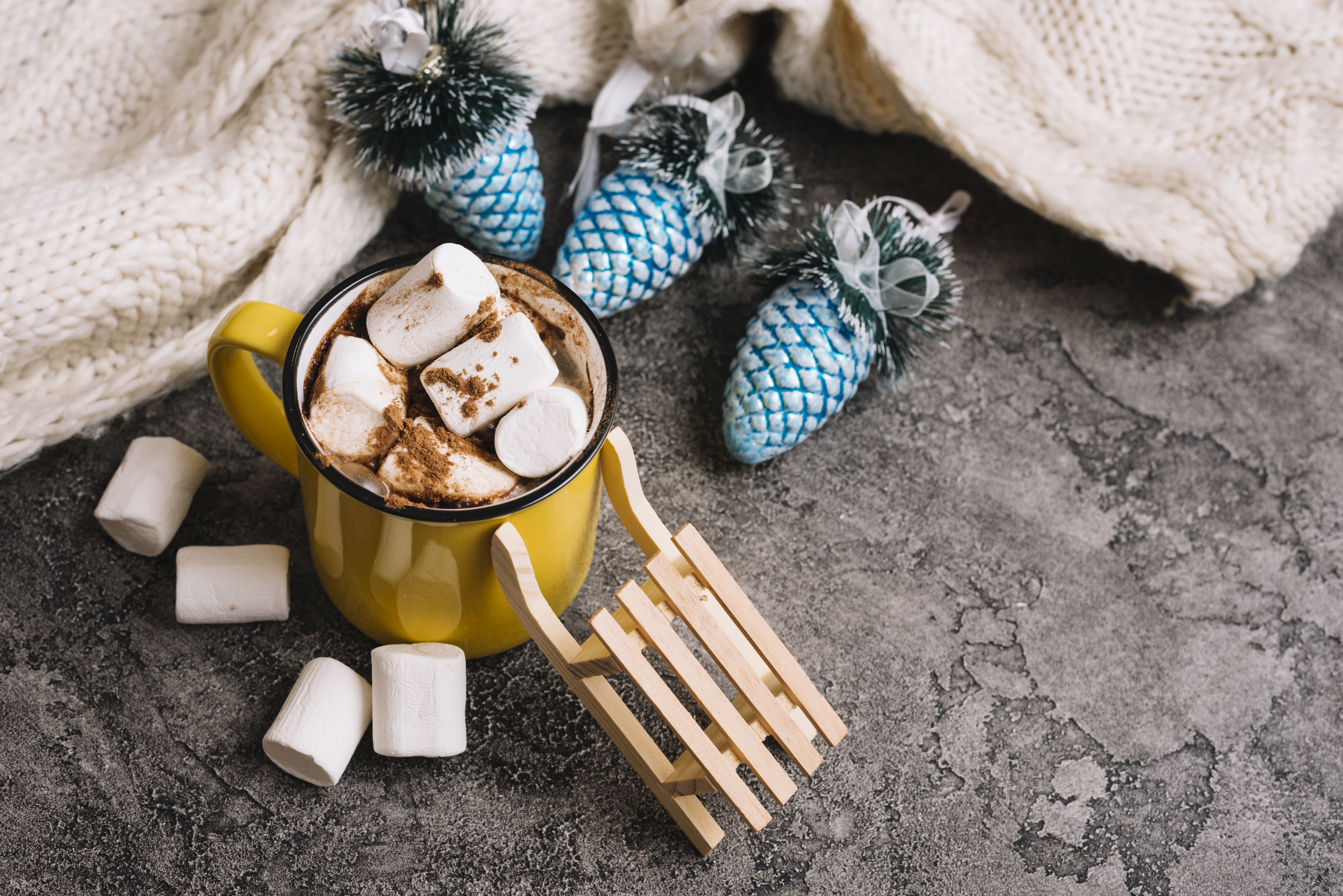 Free download wallpaper Food, Cup, Marshmallow, Hot Chocolate on your PC desktop
