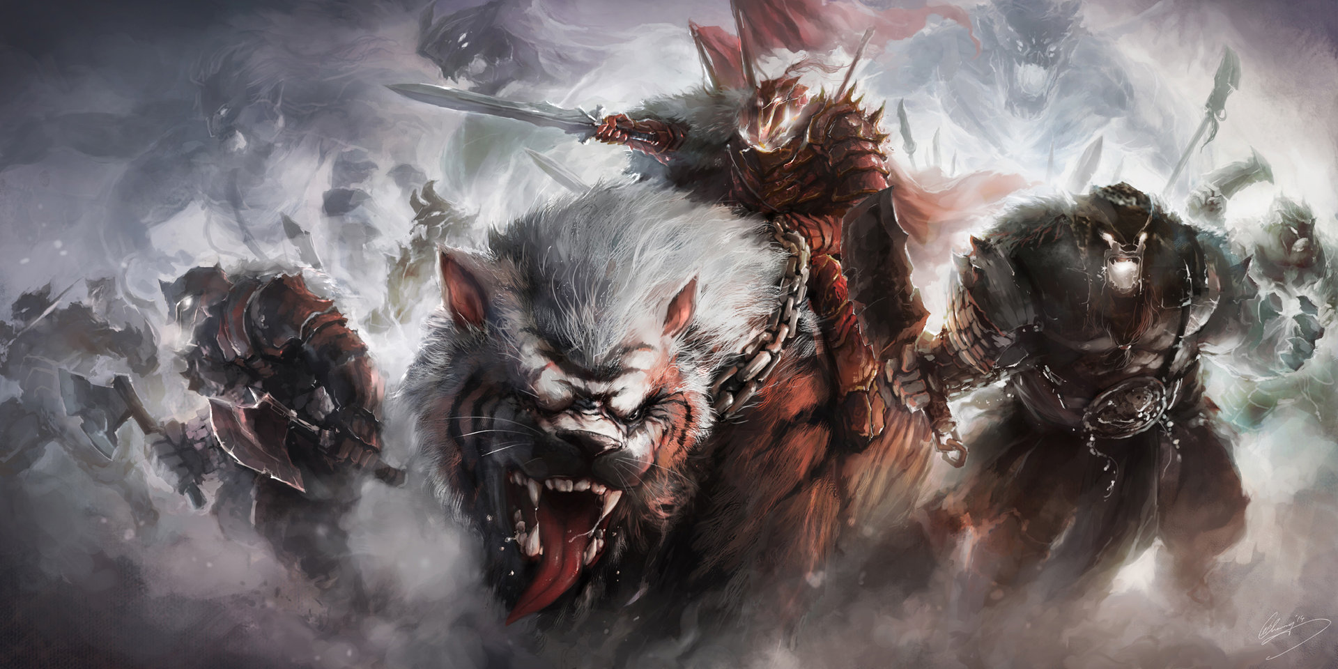 Free download wallpaper Fantasy, Warrior on your PC desktop