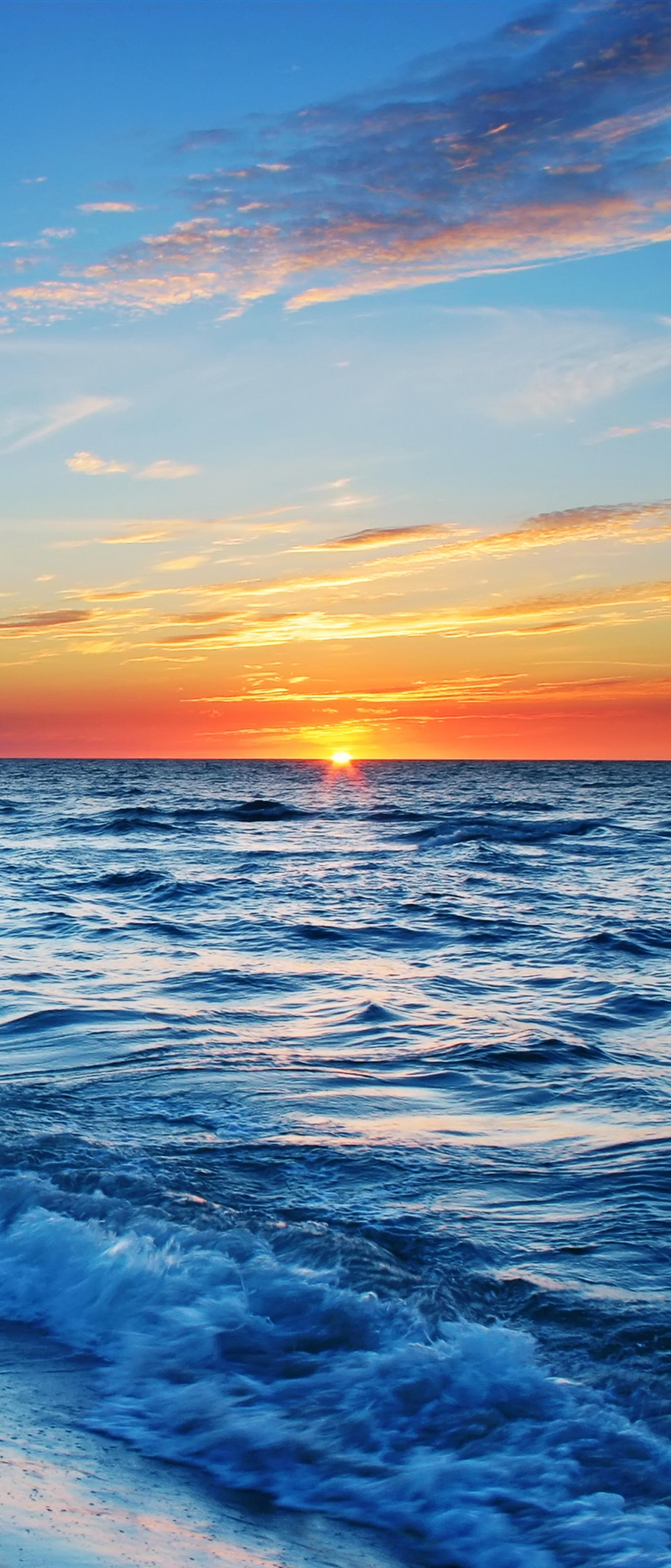 Descarga gratuita de fondo de pantalla para móvil de Naturaleza, Cielo, Horizonte, Océano, Atardecer, Tierra/naturaleza.