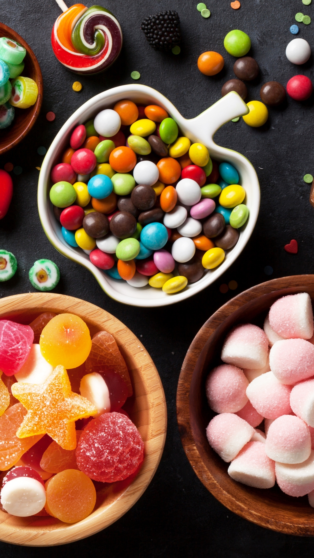 Download mobile wallpaper Food, Colors, Sweets, Lollipop, Candy for free.