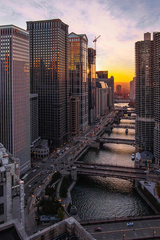 Скачать картинку Города, Город, Чикаго, Сделано Человеком, Метрополис в телефон бесплатно.