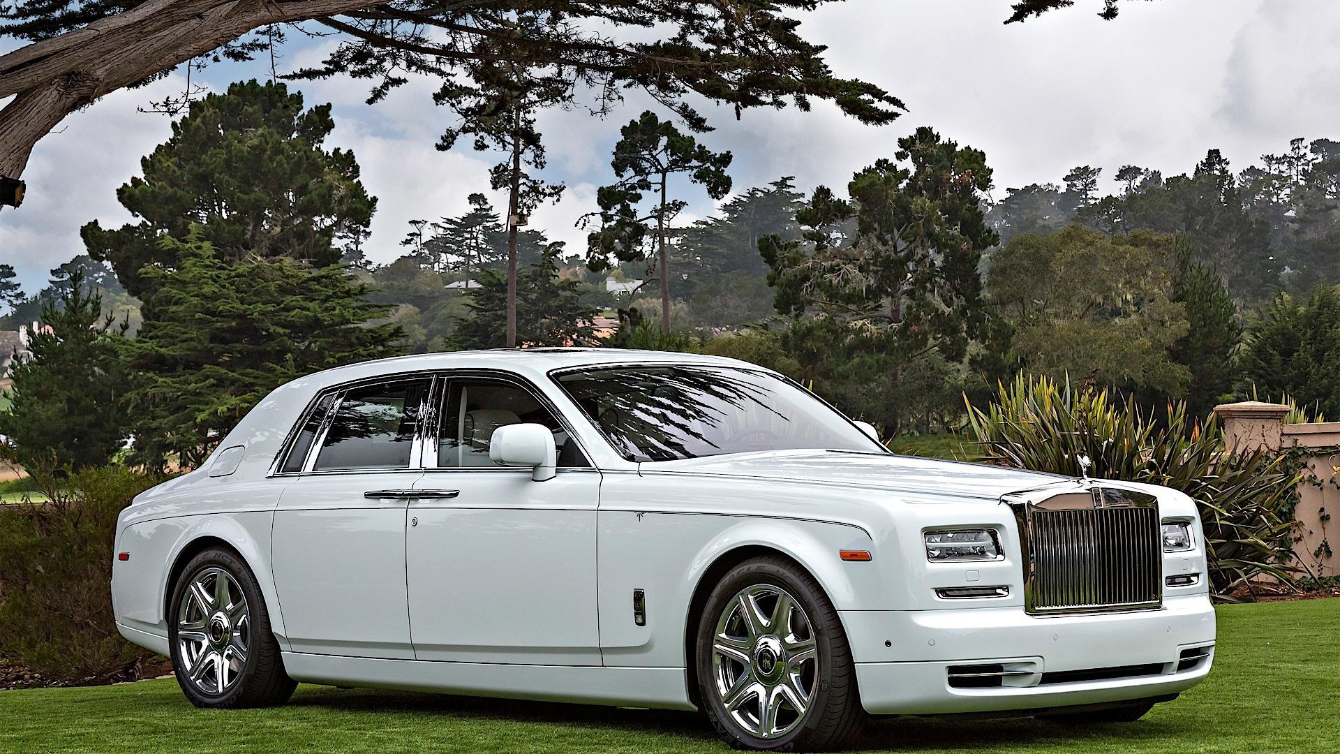 Téléchargez des papiers peints mobile Rolls Royce, Voiture, Véhicules, Voiture Blanche, Rolls Royce Phantom gratuitement.