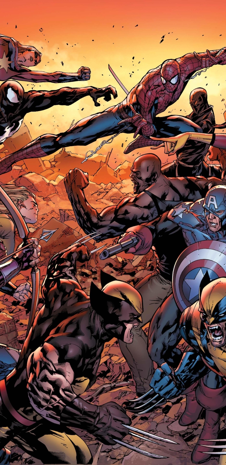 comics, new avengers, avengers, ms marvel, venom, wolverine, spider man, captain america, spider woman, the avengers
