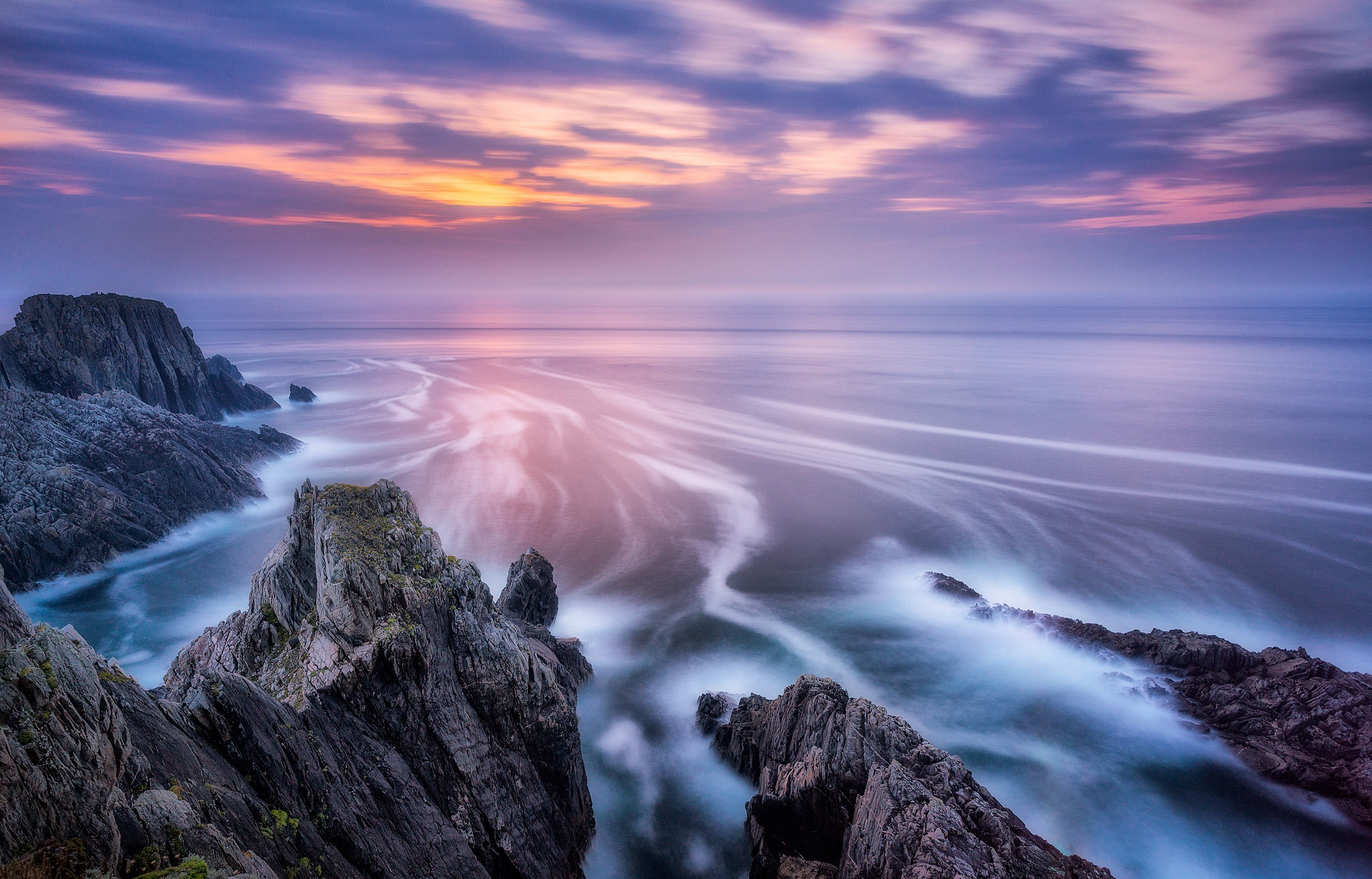 Laden Sie das Horizont, Ozean, Meer, Himmel, Sonnenuntergang, Erde/natur-Bild kostenlos auf Ihren PC-Desktop herunter