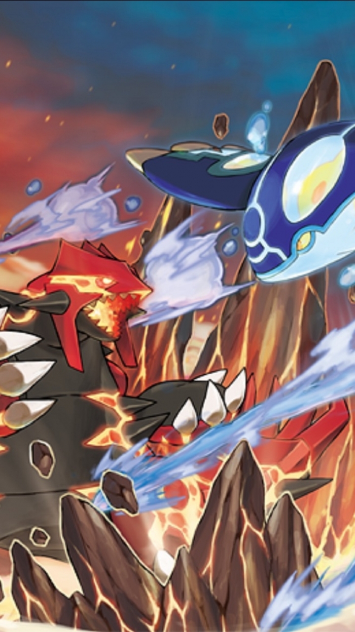 Download mobile wallpaper Pokémon, Video Game, Groudon (Pokémon), Kyogre (Pokémon), Pokémon: Omega Ruby And Alpha Sapphire for free.