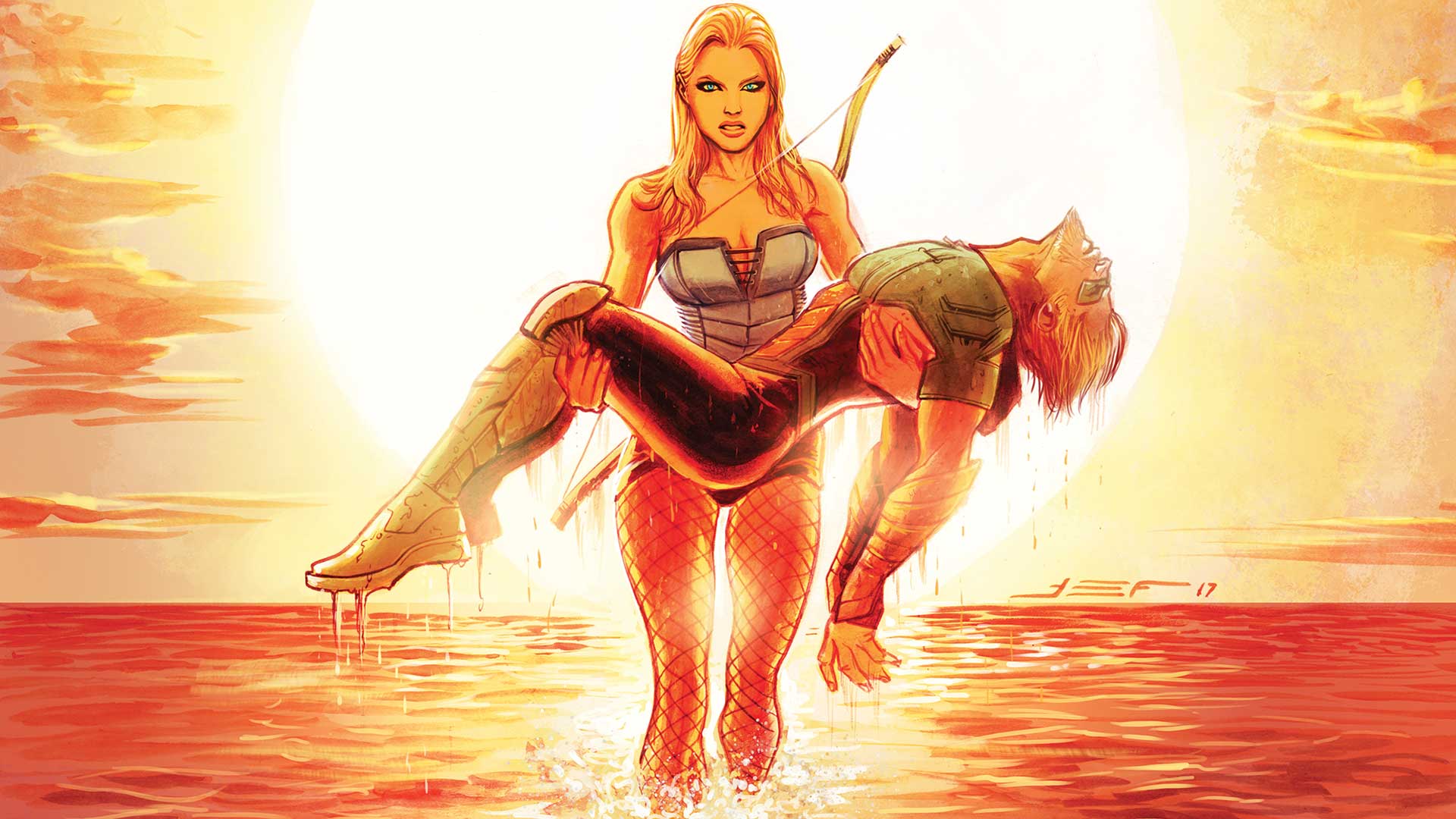 Download mobile wallpaper Comics, Black Canary, Green Arrow for free.