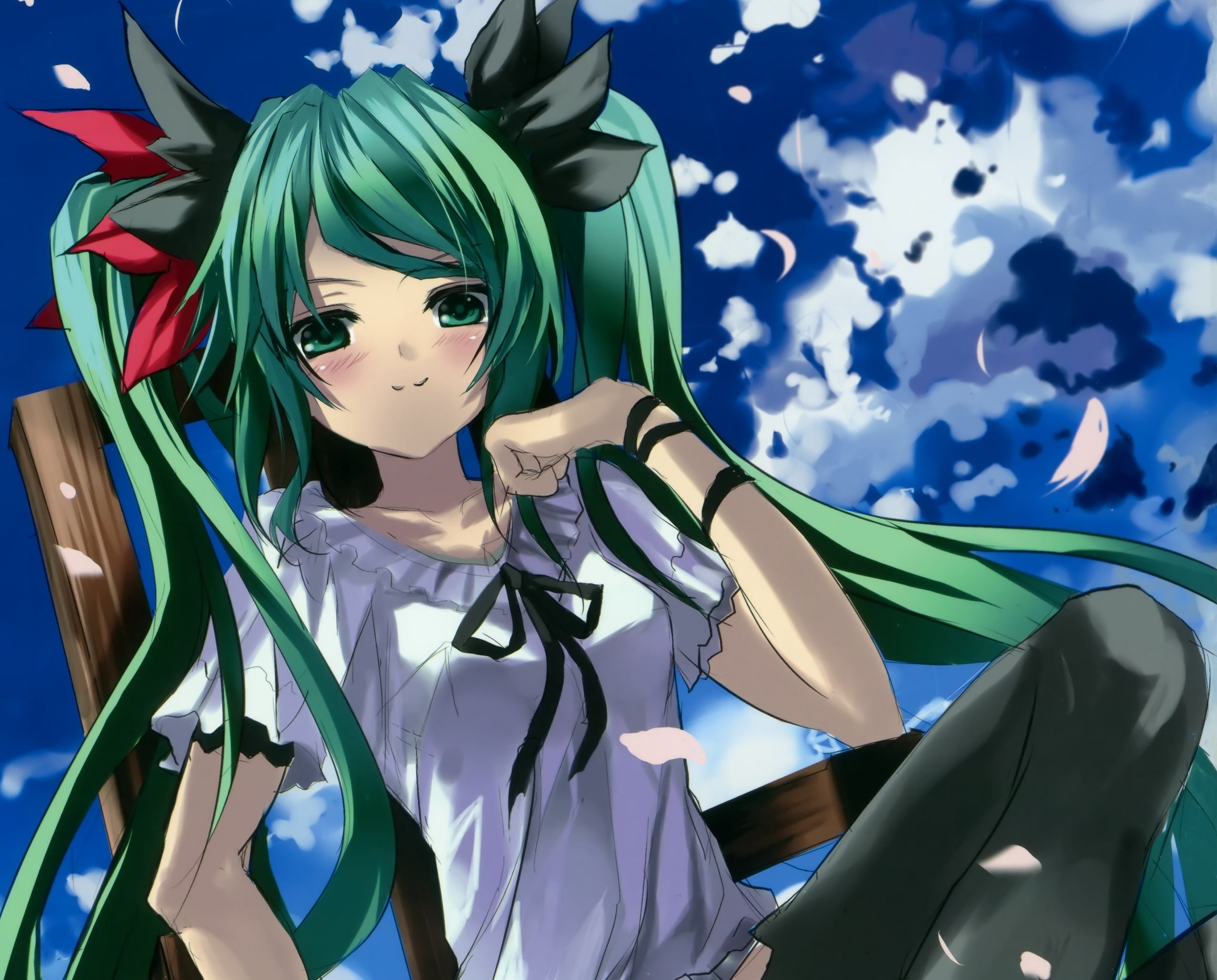 Laden Sie das Vocaloid, Hatsune Miku, Animes-Bild kostenlos auf Ihren PC-Desktop herunter