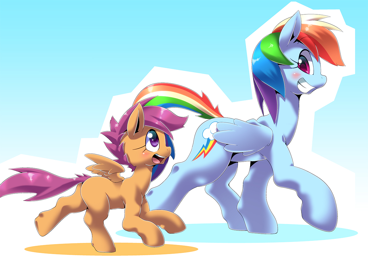 tv show, rainbow dash, scootaloo (my little pony), my little pony: friendship is magic