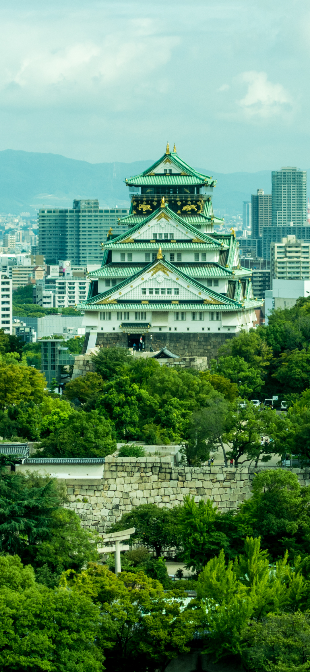 Скачати мобільні шпалери Замки, Японія, Осака, Створено Людиною, Замок Осака безкоштовно.