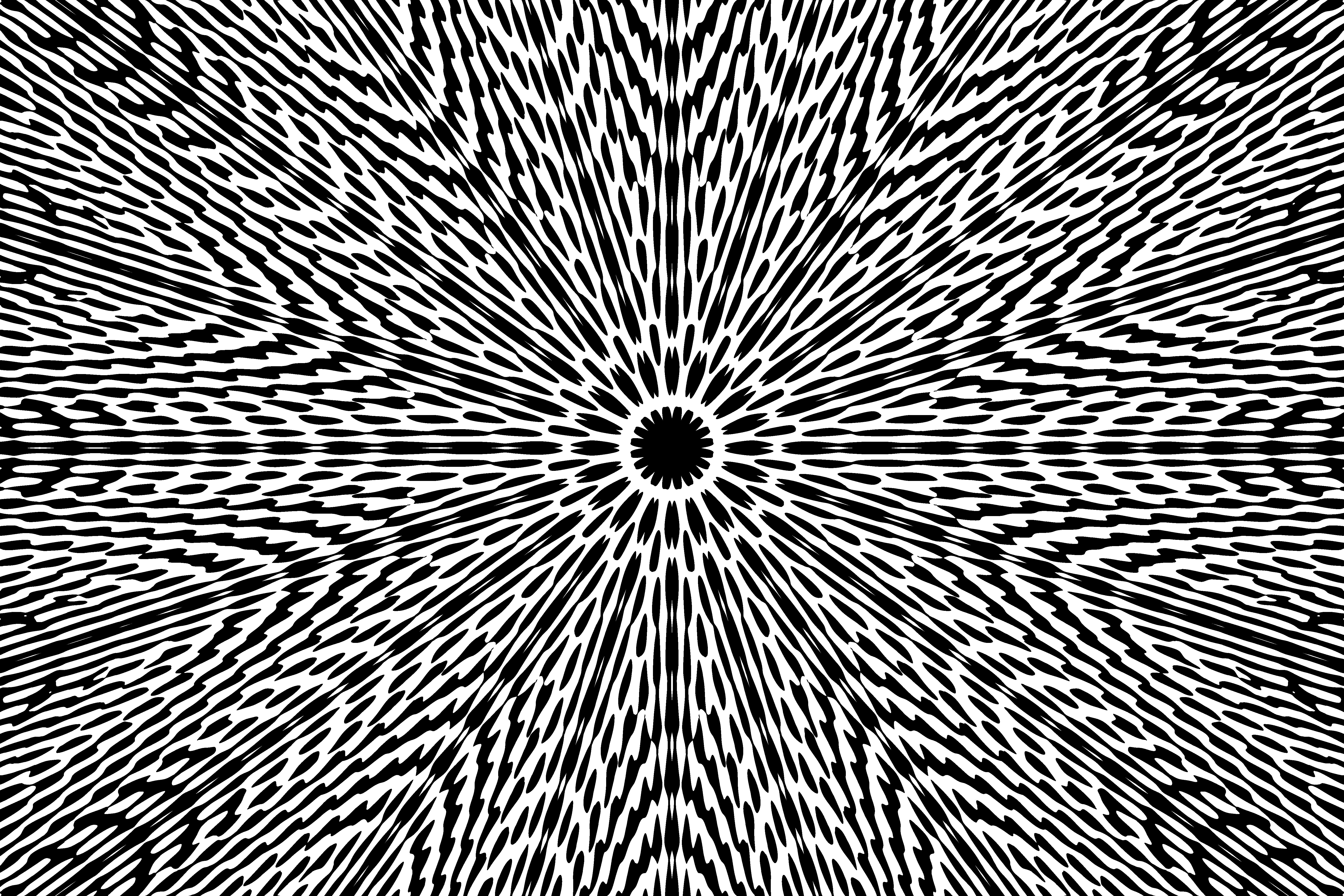 Download mobile wallpaper Abstract, Kaleidoscope, Black & White for free.