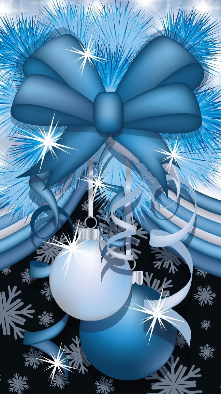 無料モバイル壁紙クリスマス, ベクター, 青い, クリスマスオーナメント, ホリデーをダウンロードします。