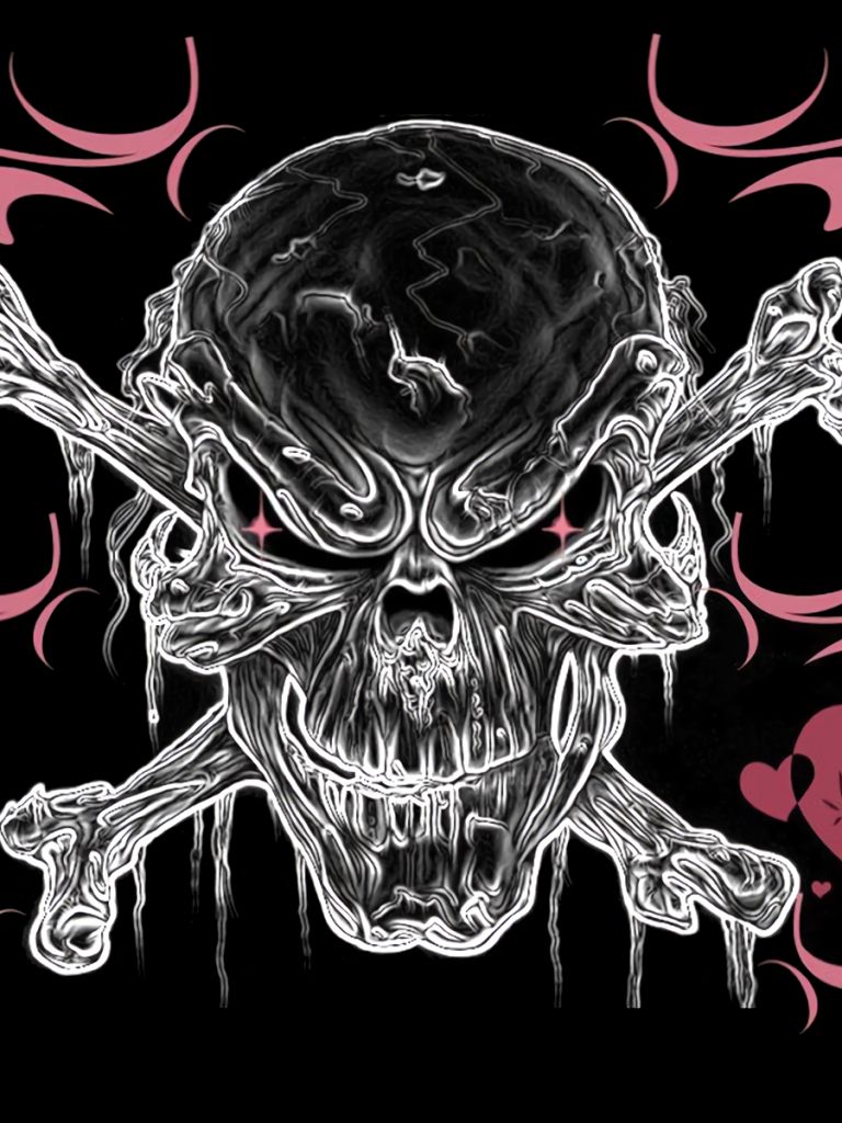 Download mobile wallpaper Gothic, Dark, Heart, Skull for free.