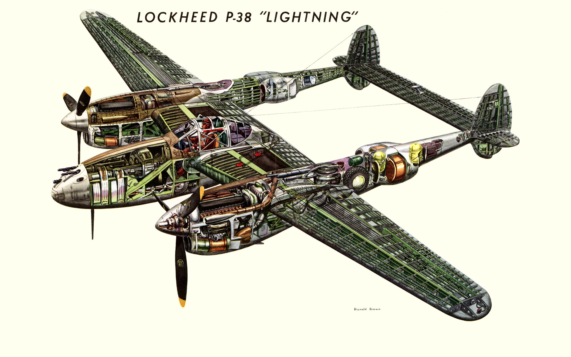 military, lockheed p 38 lightning, military aircraft