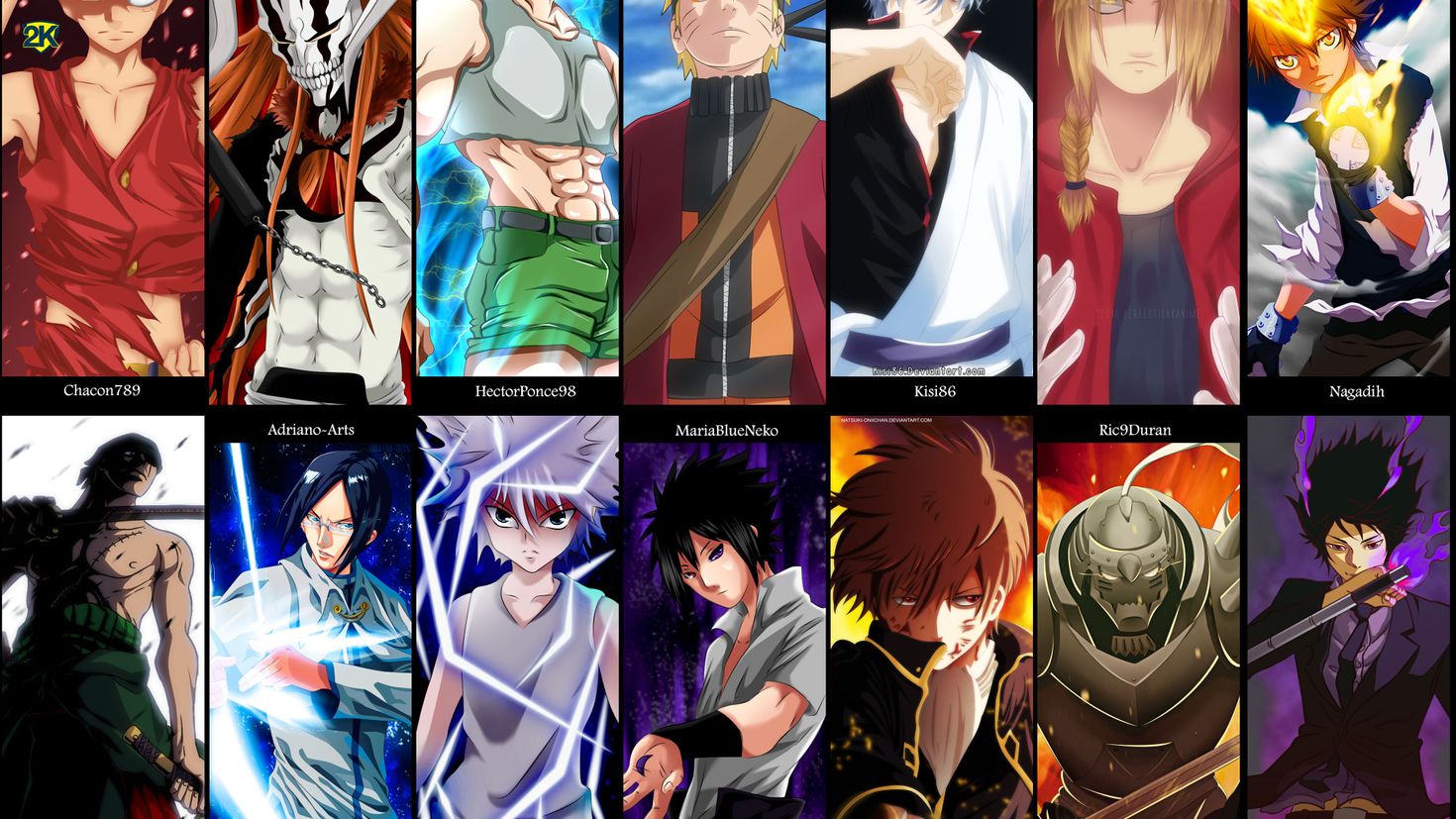 gintama, crossover, ichigo kurosaki, anime, alphonse elric, bleach, edward ...