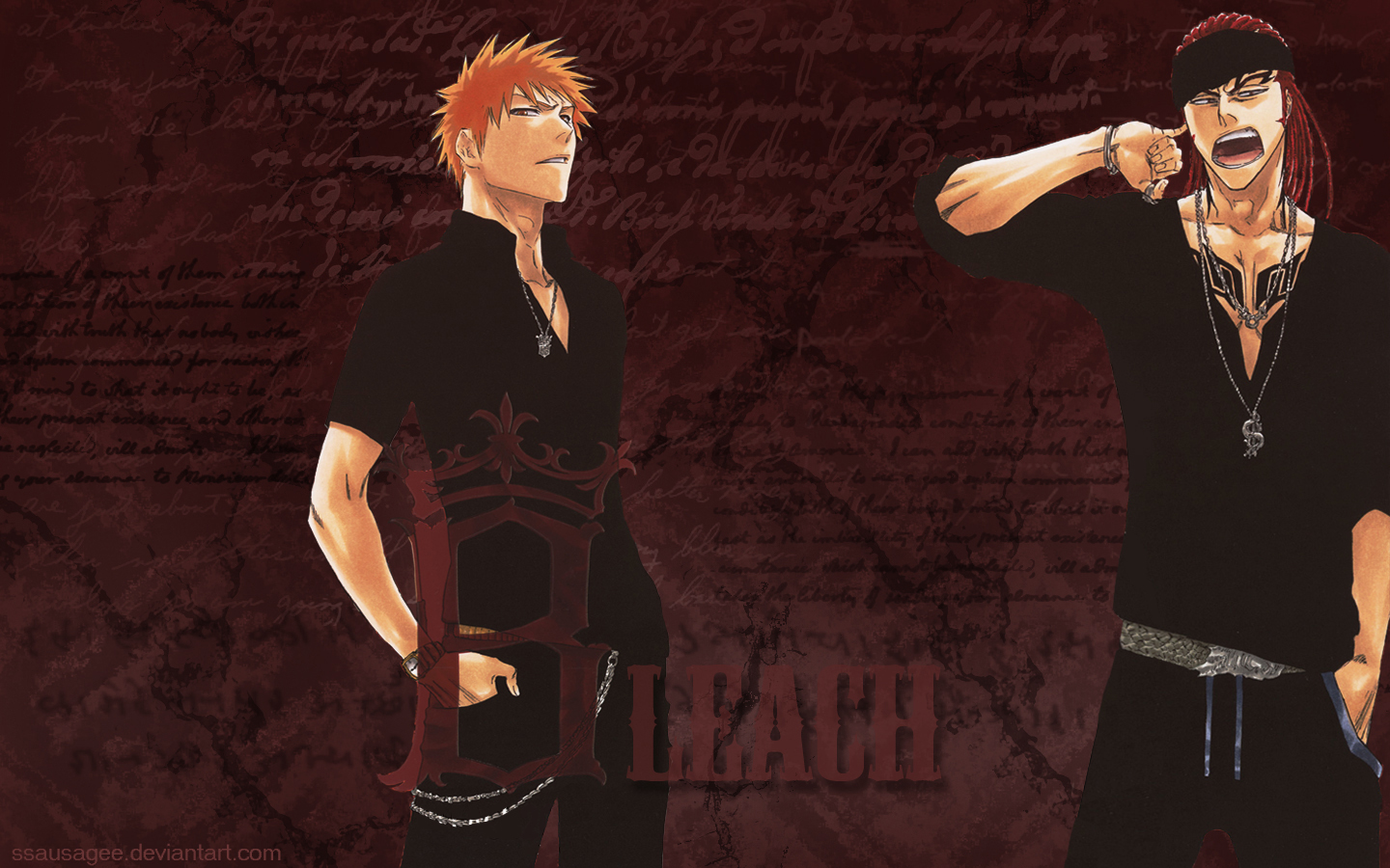 Download mobile wallpaper Renji Abarai, Bleach, Ichigo Kurosaki, Anime for free.