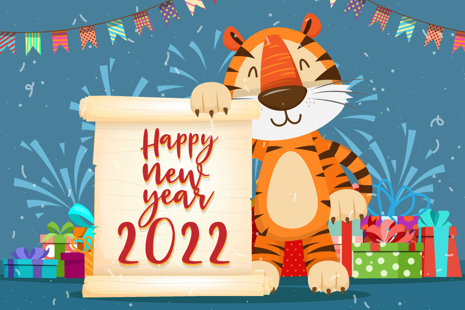 1062731 скачать обои праздничные, китайский новый год, с новым годом, год тигра - заставки и картинки бесплатно