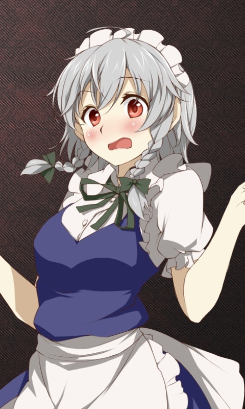 Descarga gratuita de fondo de pantalla para móvil de Animado, Criada, Touhou, Pelo Blanco, Sakuya Izayoi.