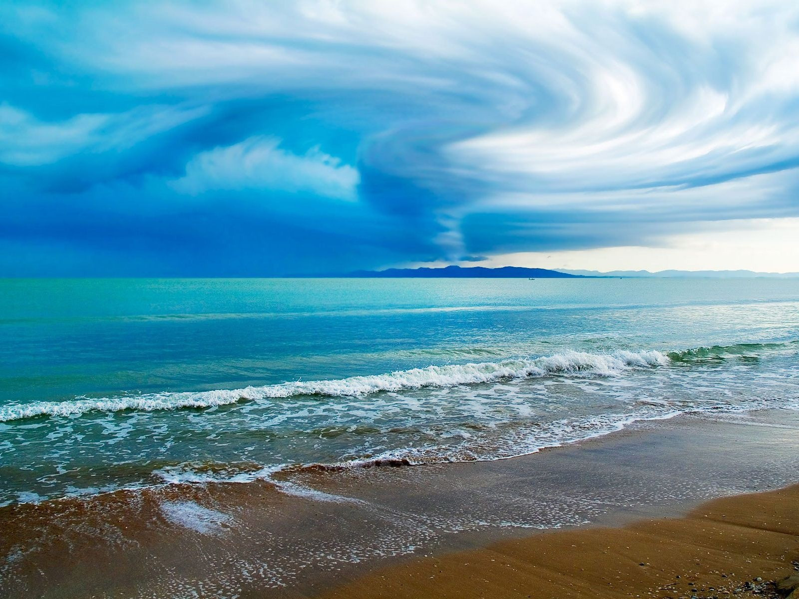Download mobile wallpaper Sky, Landscape, Sea, Beach for free.