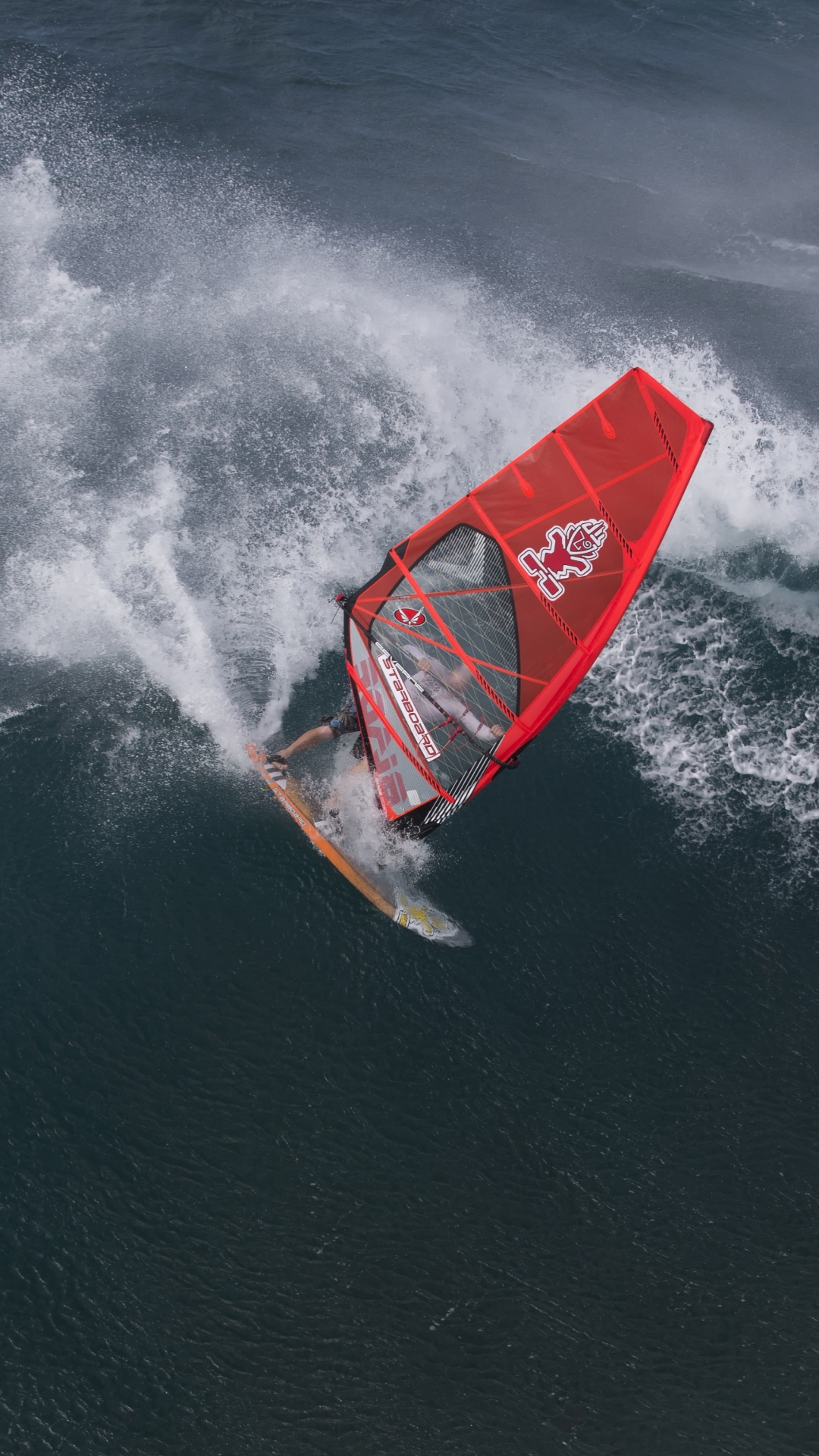 Handy-Wallpaper Sport, Windsurfen, Welle kostenlos herunterladen.