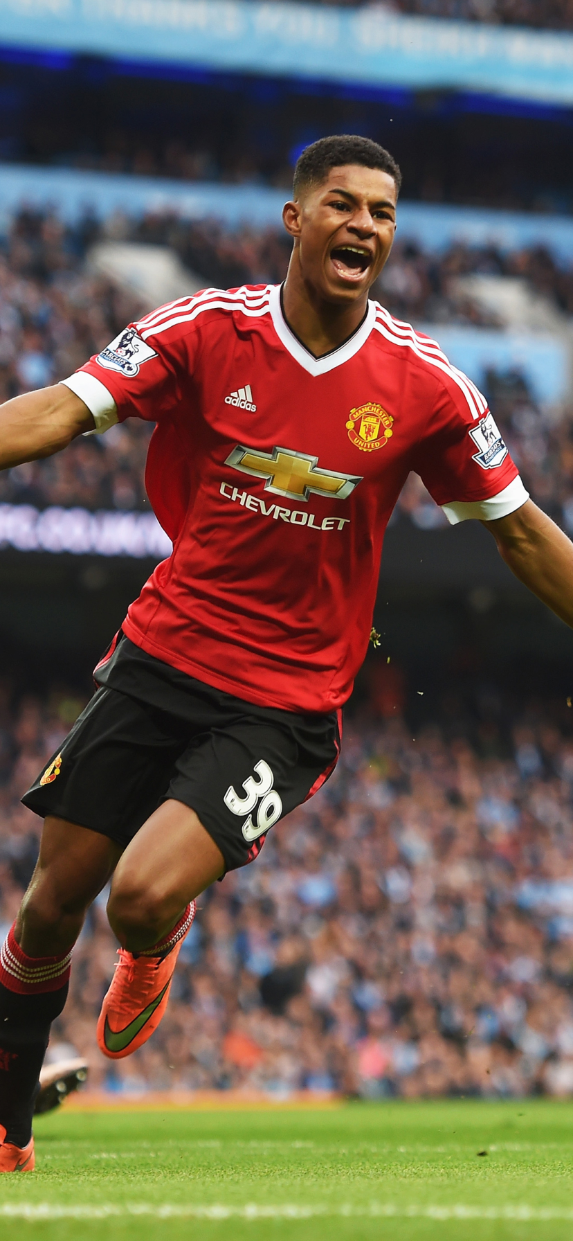 Download mobile wallpaper Sports, Soccer, Manchester United F C, Marcus Rashford for free.