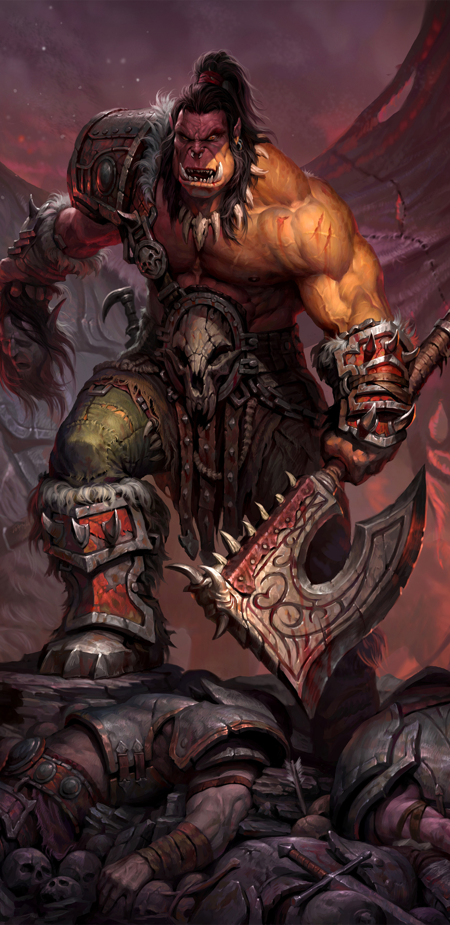 無料モバイル壁紙テレビゲーム, ワールド オブ ウォークラフト, World Of Warcraft: Draenor の武将をダウンロードします。