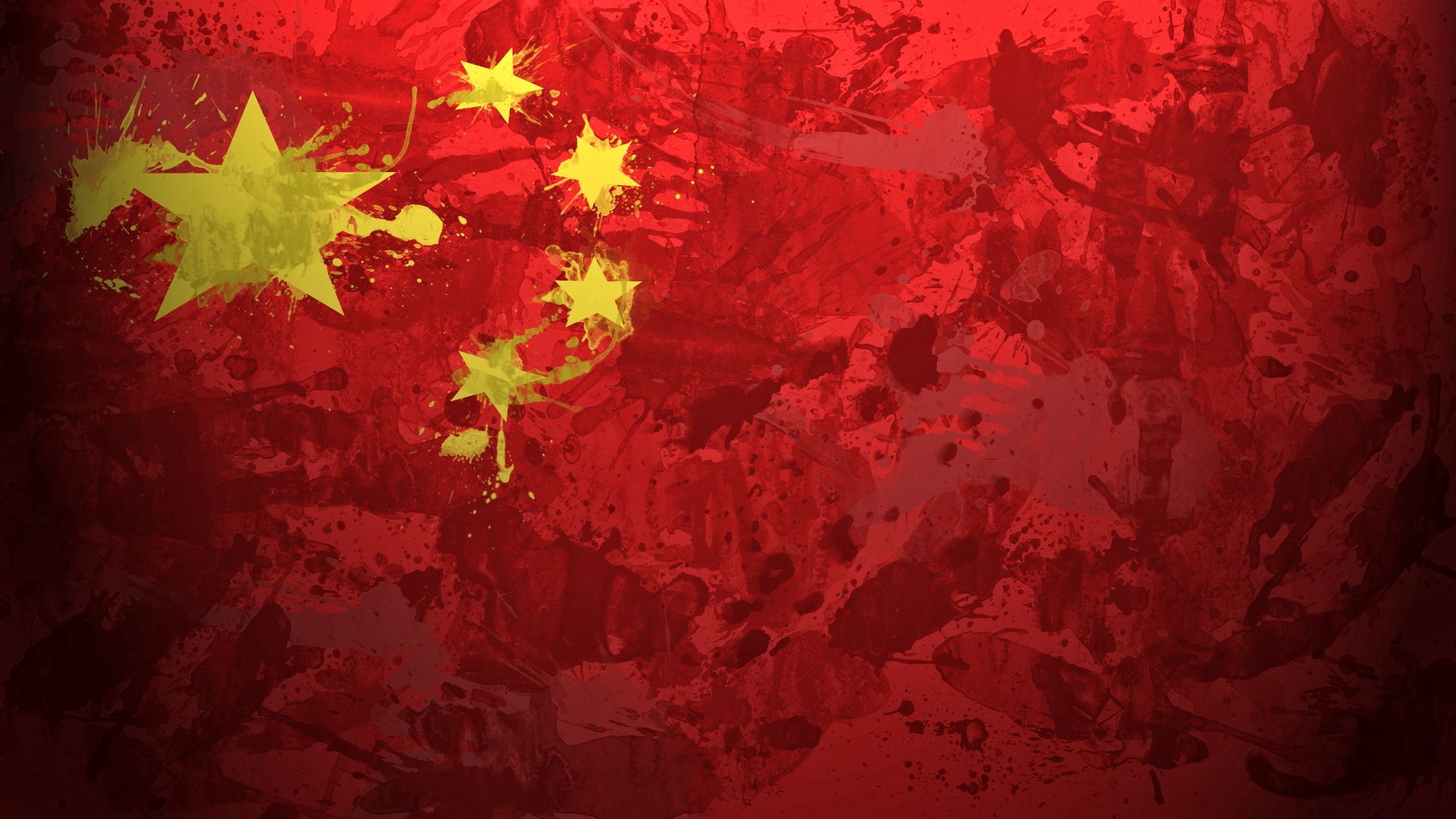 Free download wallpaper Spots, Paints, Texture, Textures, Stains, Background, China, Flag on your PC desktop