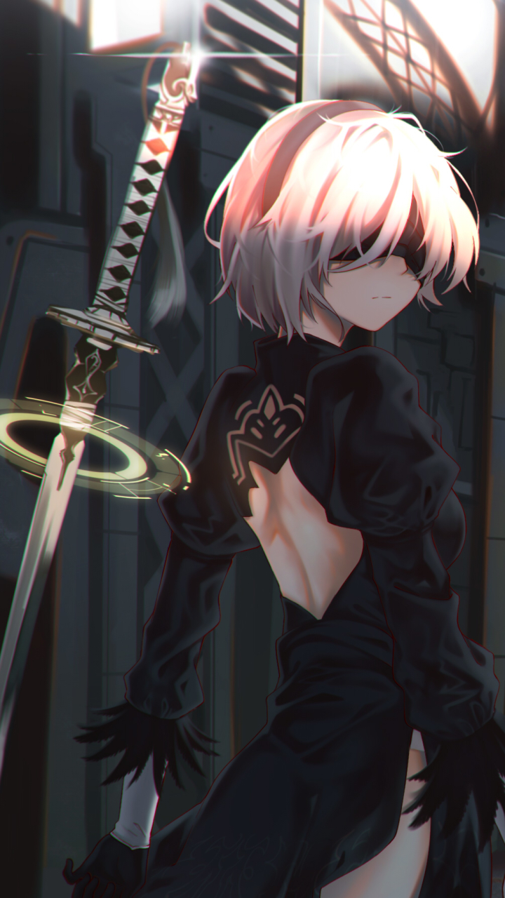 Handy-Wallpaper Computerspiele, Yorha Nr 2 Typ B, Nier: Automata kostenlos herunterladen.