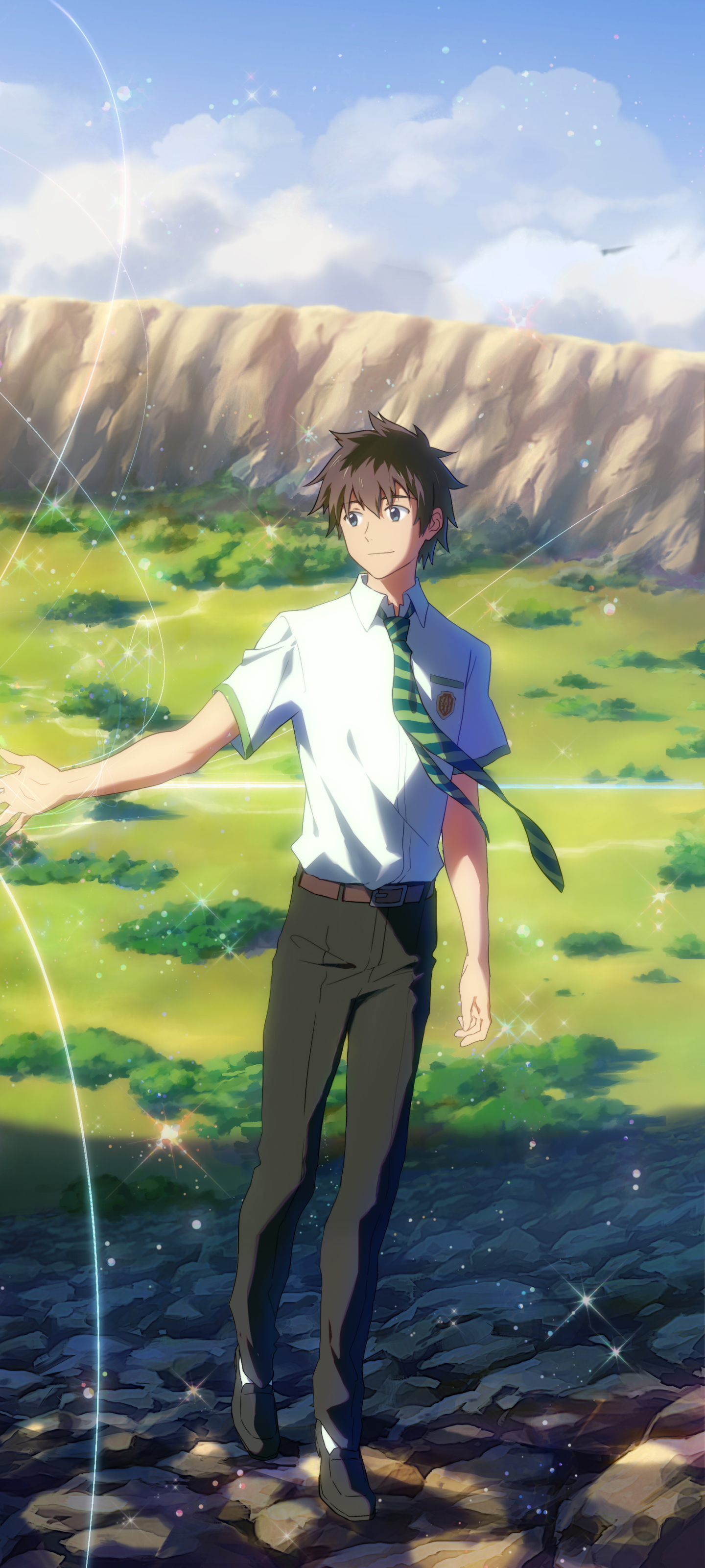 Handy-Wallpaper Animes, Your Name Gestern Heute Und Für Immer, Kimi No Na Wa, Taki Tachibana kostenlos herunterladen.