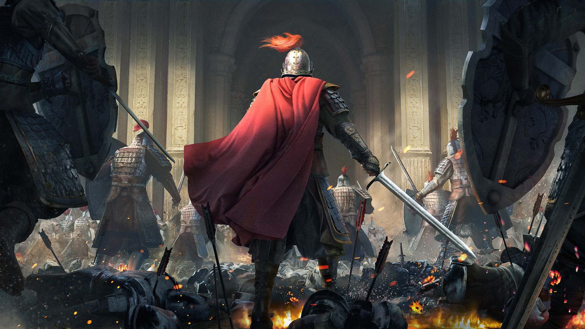 1027273 descargar fondo de pantalla videojuego, rise of kingdoms, espada, guerrero: protectores de pantalla e imágenes gratis