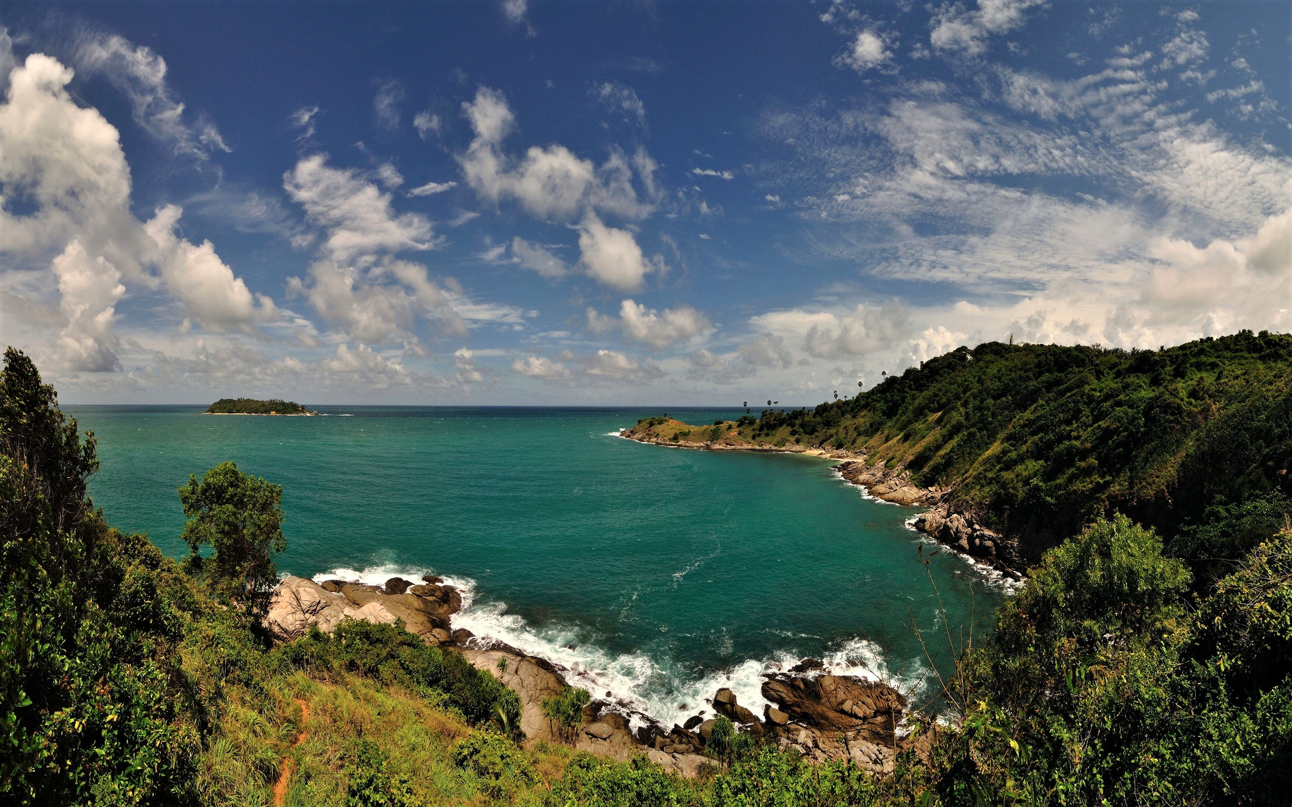 Laden Sie das Horizont, Küste, Ozean, Bucht, Thailand, Meer, Erde/natur-Bild kostenlos auf Ihren PC-Desktop herunter