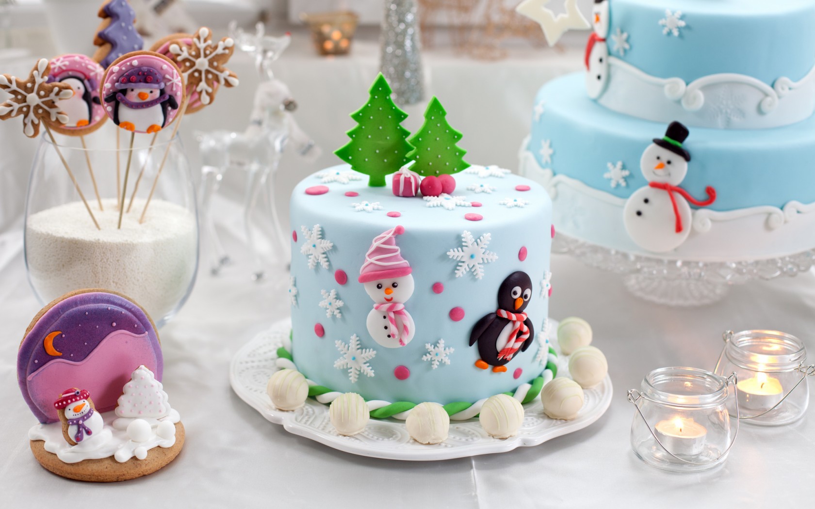Laden Sie das Feiertage, Weihnachten, Kuchen, Süßigkeiten-Bild kostenlos auf Ihren PC-Desktop herunter