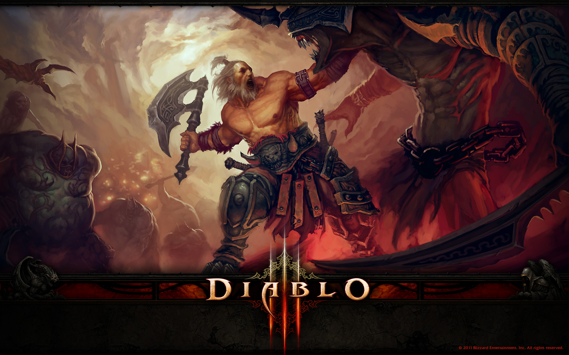 Descarga gratuita de fondo de pantalla para móvil de Bárbaro (Diablo Iii), Diablo Iii, Diablo, Videojuego.