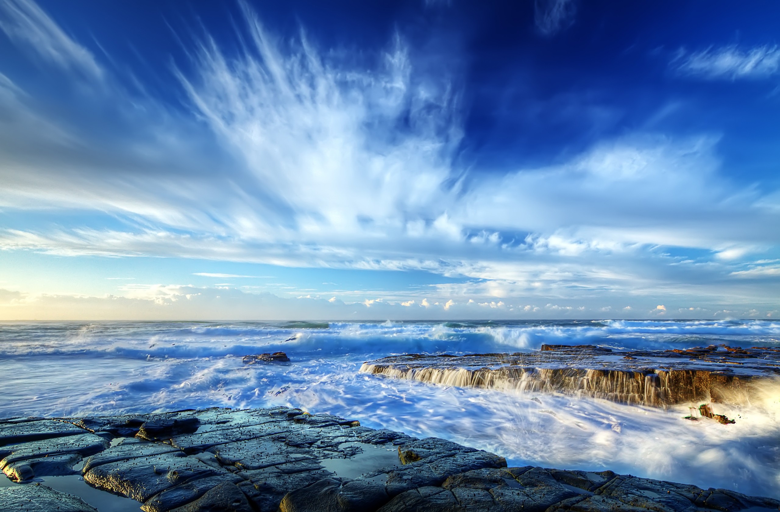 Download mobile wallpaper Sea, Ocean, Earth, Sky for free.