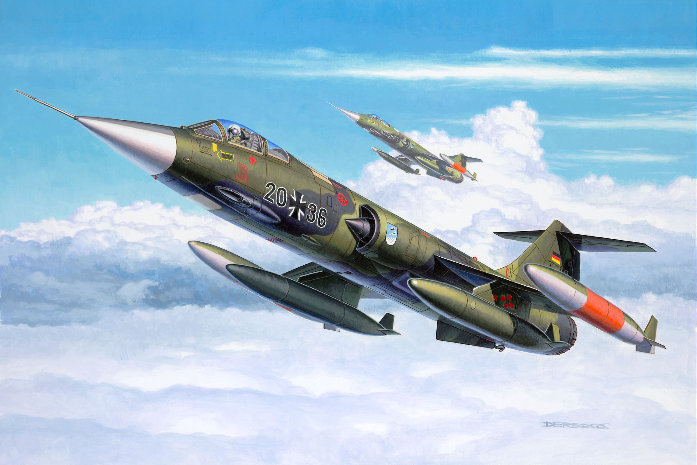 Популярні заставки і фони Lockheed F 104 Starfighter на комп'ютер
