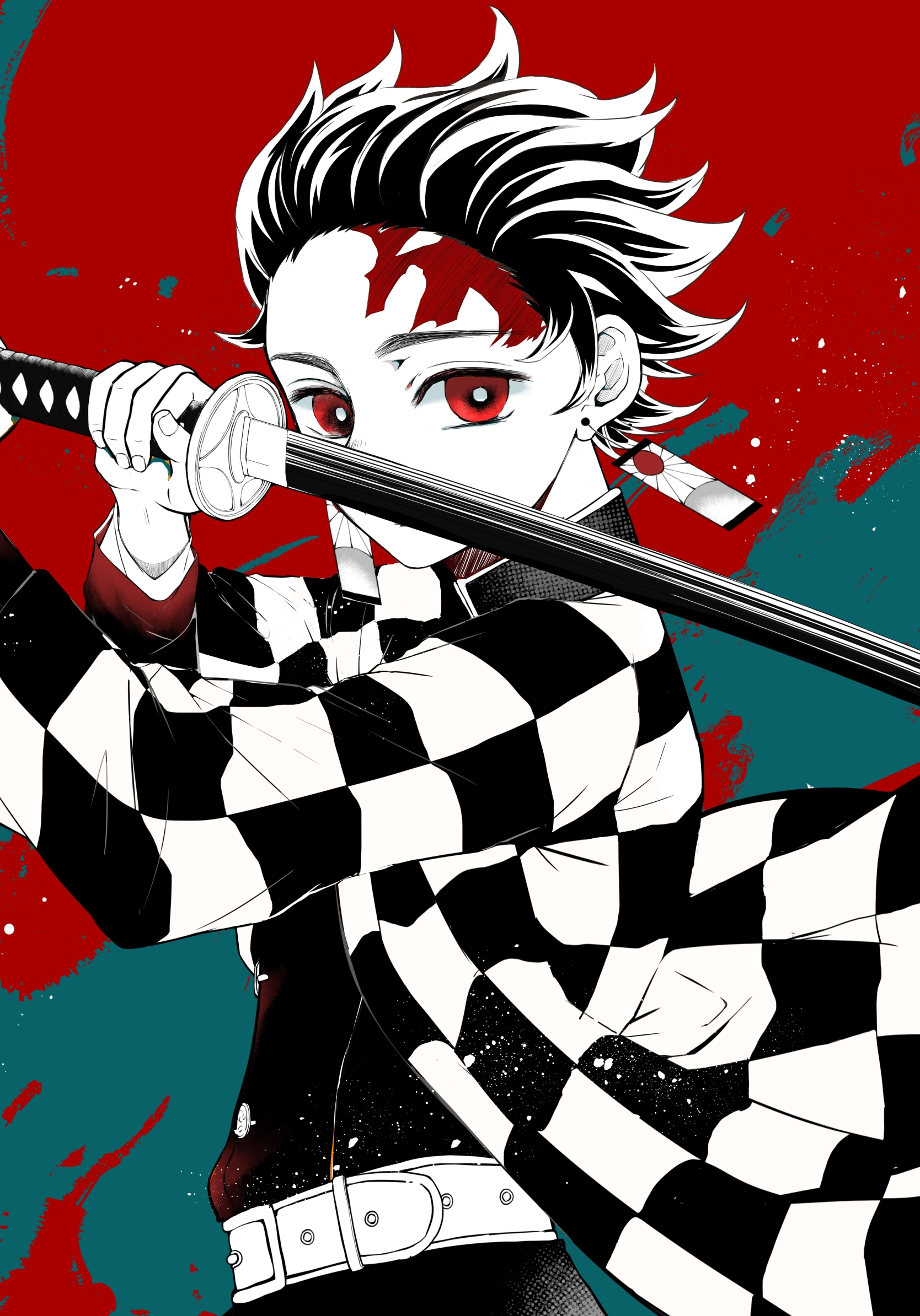 Handy-Wallpaper Animes, Demon Slayer, Tanjiro Kamado kostenlos herunterladen.