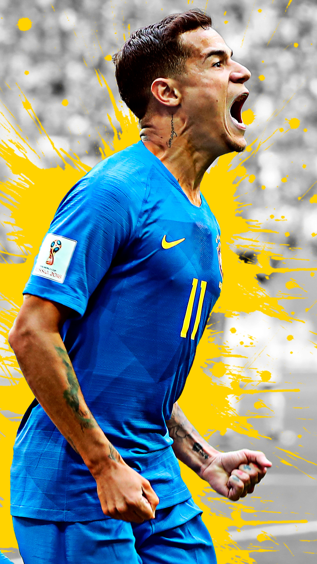 Download mobile wallpaper Sports, Soccer, Brazilian, Philippe Coutinho for free.