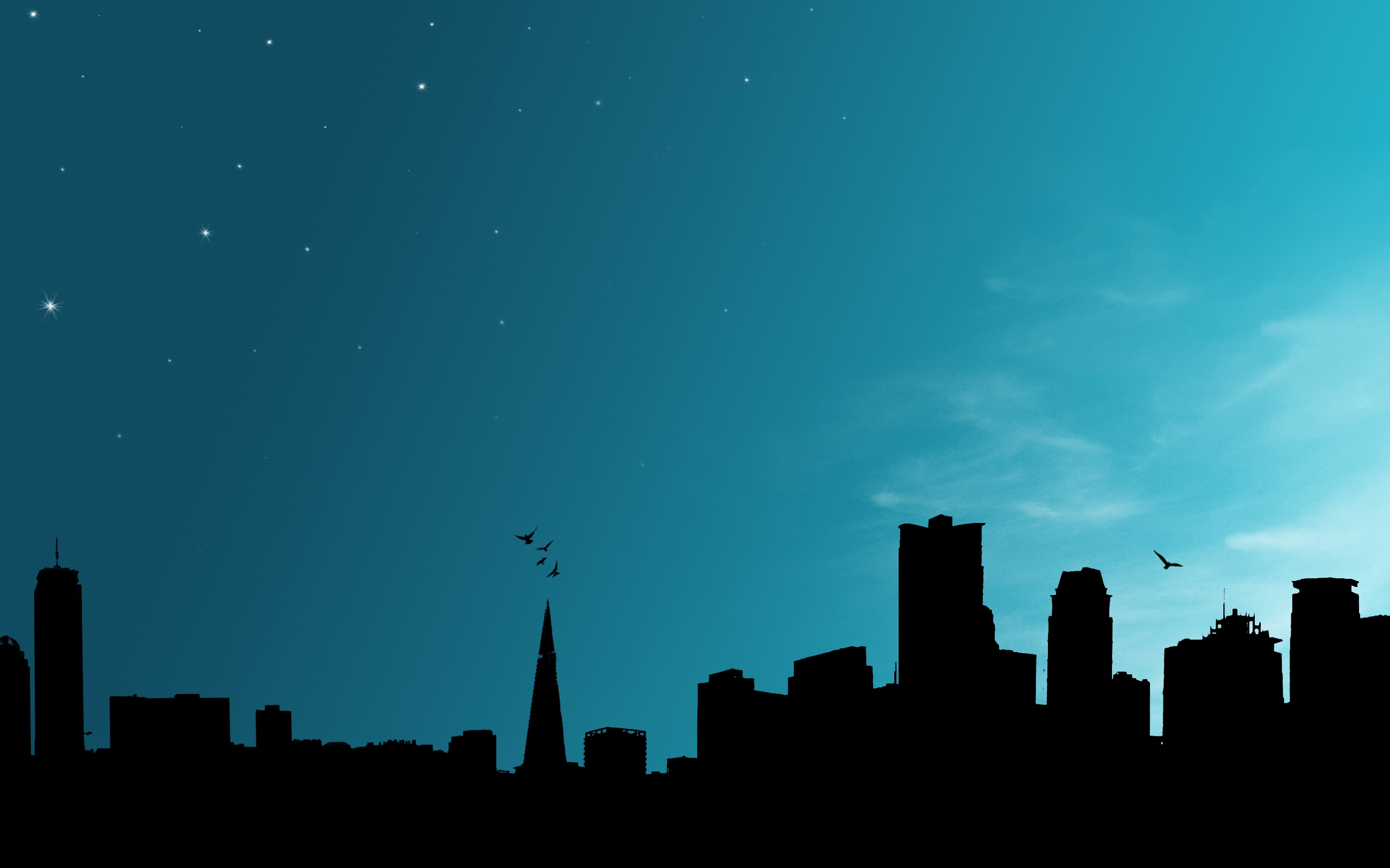 artistic, city, cgi, night, skyline 4K for PC