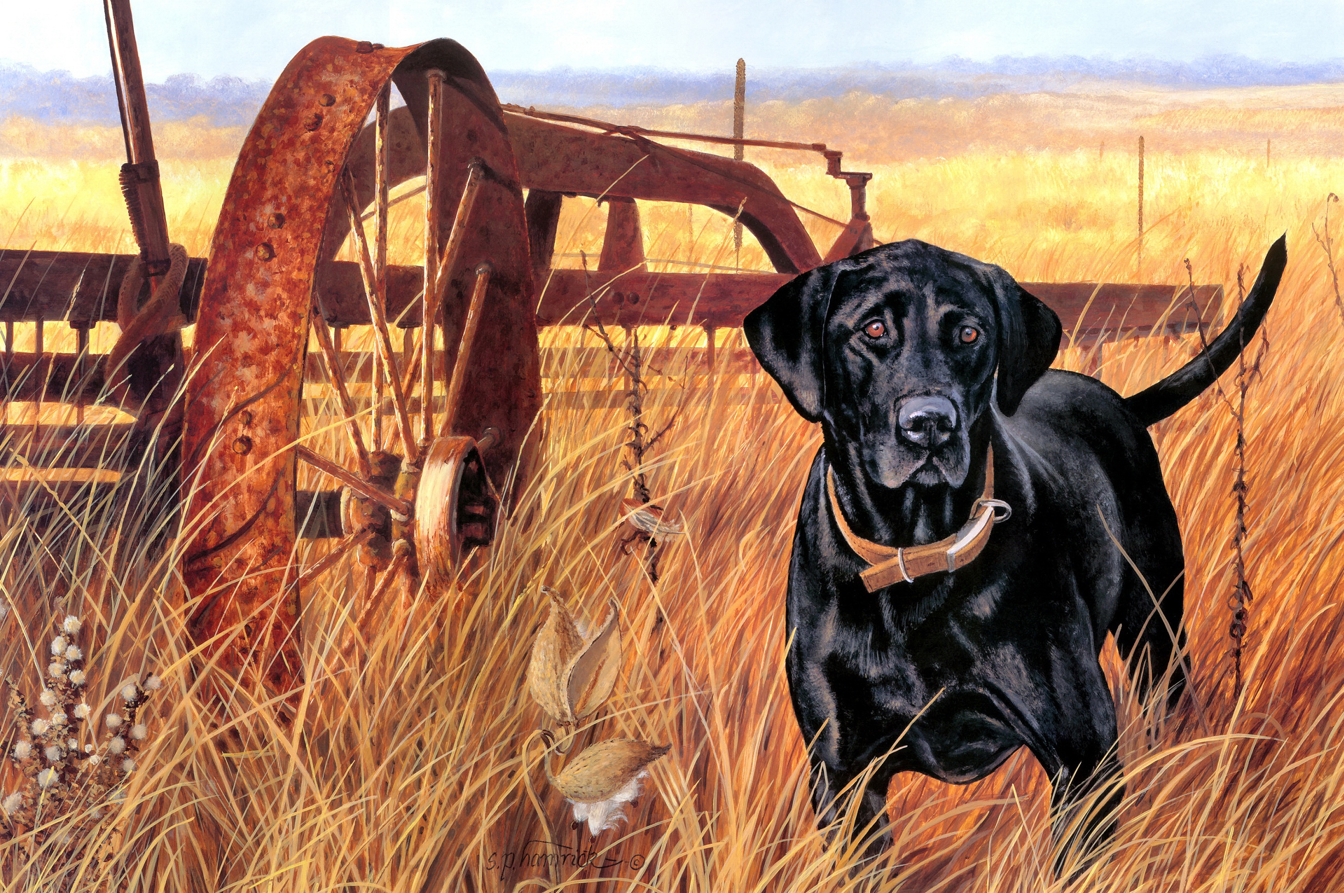 Free download wallpaper Dogs, Dog, Animal, Painting on your PC desktop