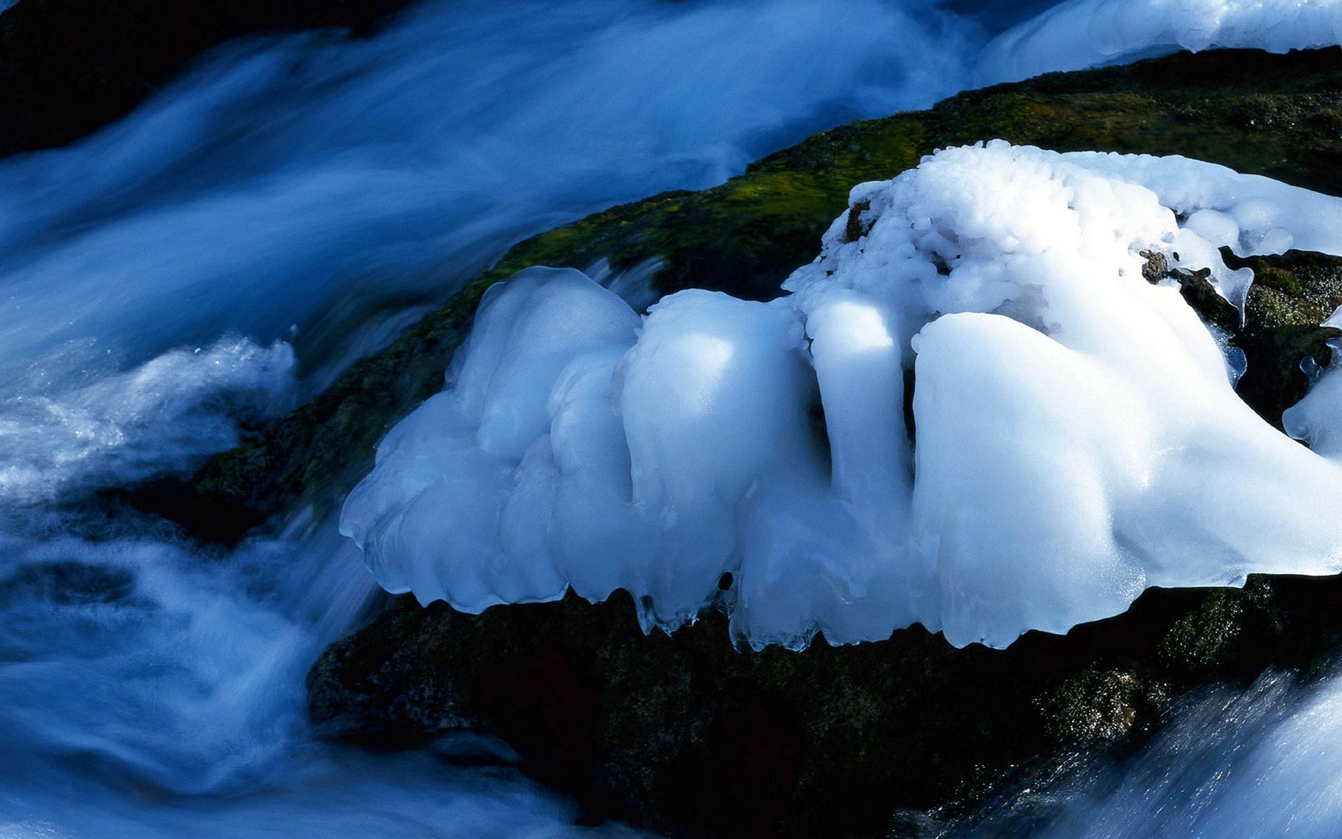 Free download wallpaper Rivers, Landscape, Ice on your PC desktop