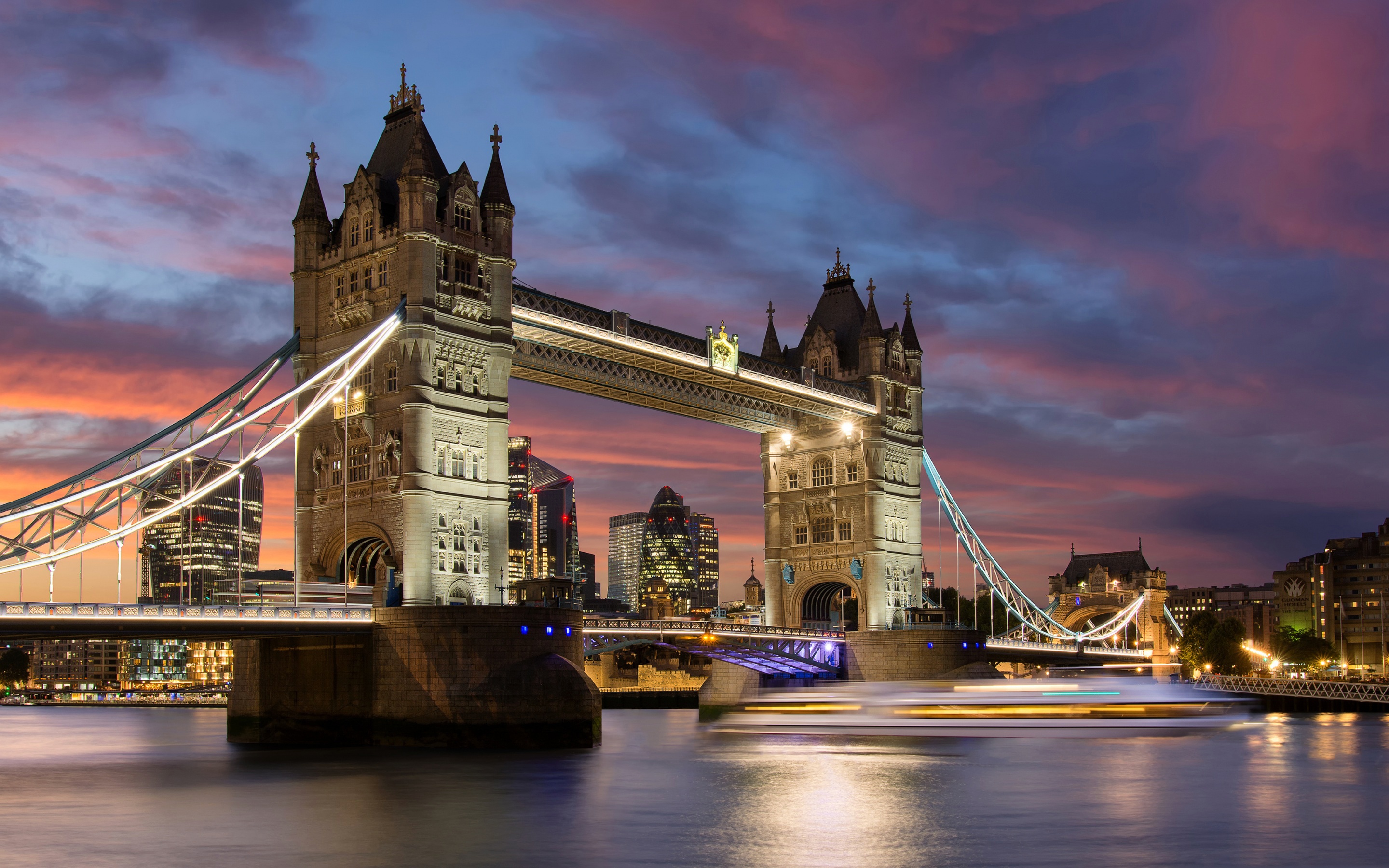 Téléchargez gratuitement l'image Nuit, Londres, Pont, Pont De La Tour, Des Ponts, Construction Humaine sur le bureau de votre PC