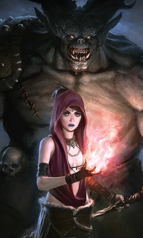 Handy-Wallpaper Fantasie, Dragon Age: Origins, Dämon, Hexe, Zauberin, Computerspiele, Drachenzeit kostenlos herunterladen.