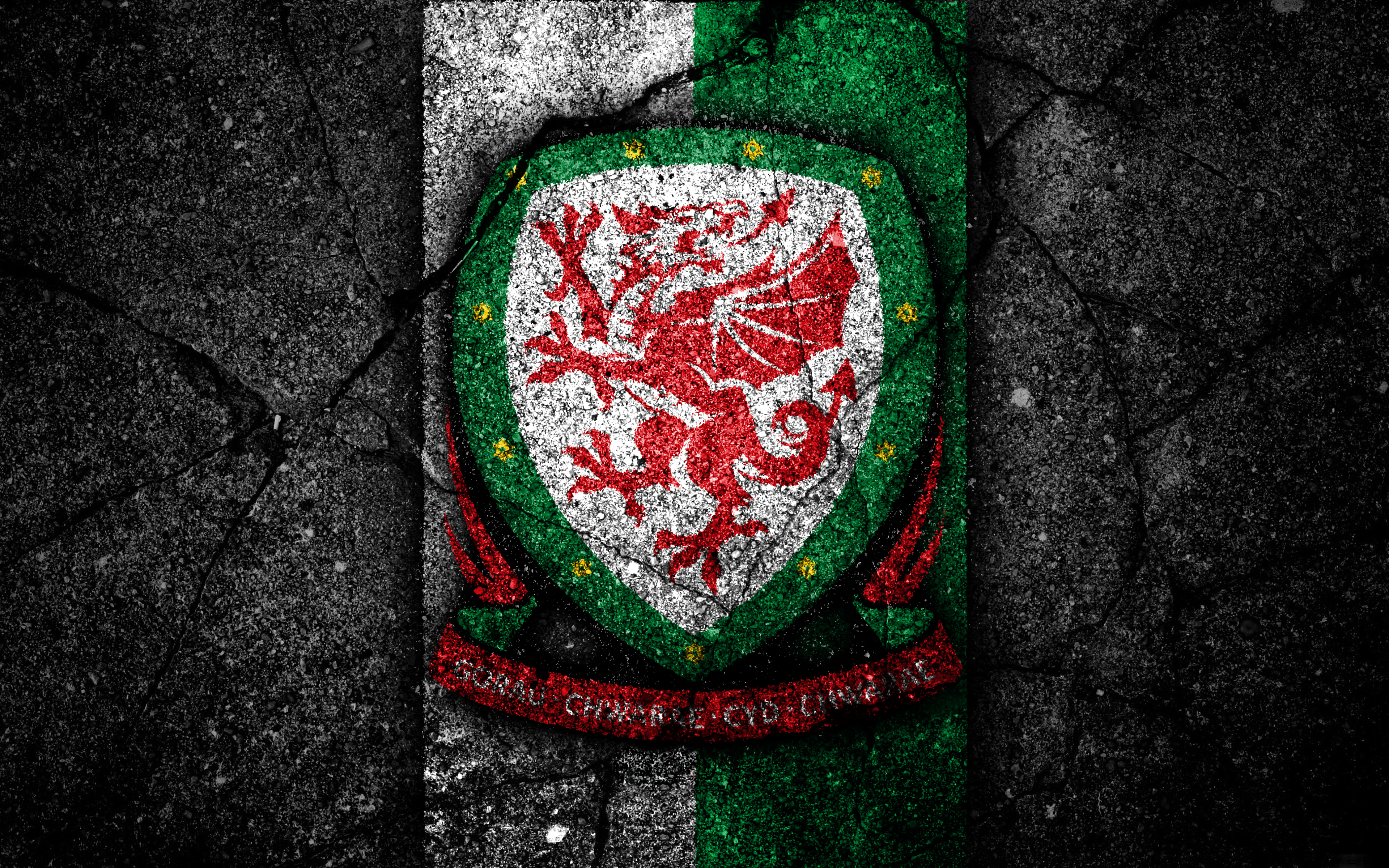 Laden Sie das Sport, Fußball, Logo, Emblem, Wales, Walisische Fußballnationalmannschaft-Bild kostenlos auf Ihren PC-Desktop herunter