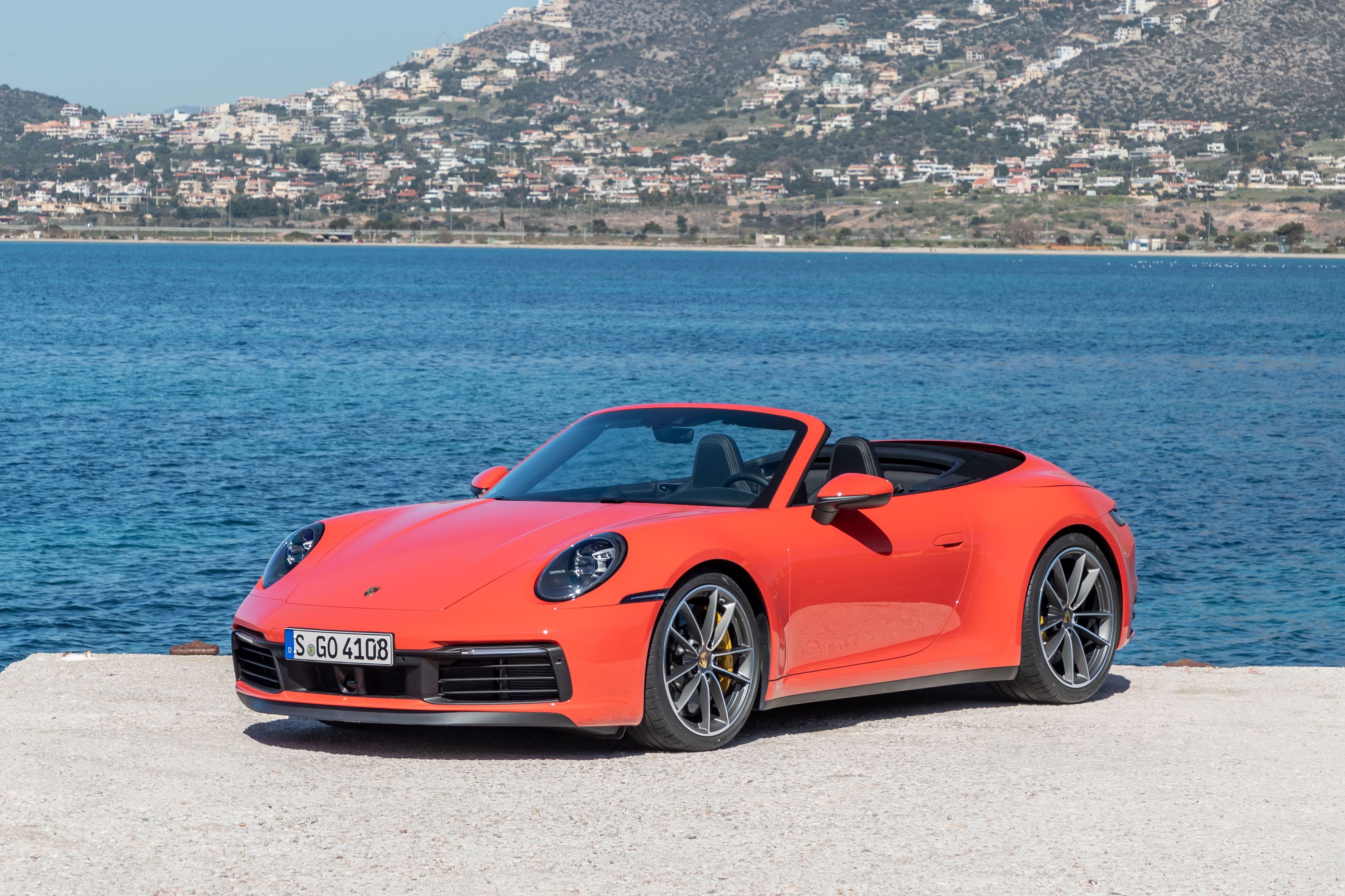 Laden Sie das Porsche, Porsche 911, Autos, Fahrzeuge, Porsche 911 Carrera, Orangefarbenes Auto-Bild kostenlos auf Ihren PC-Desktop herunter