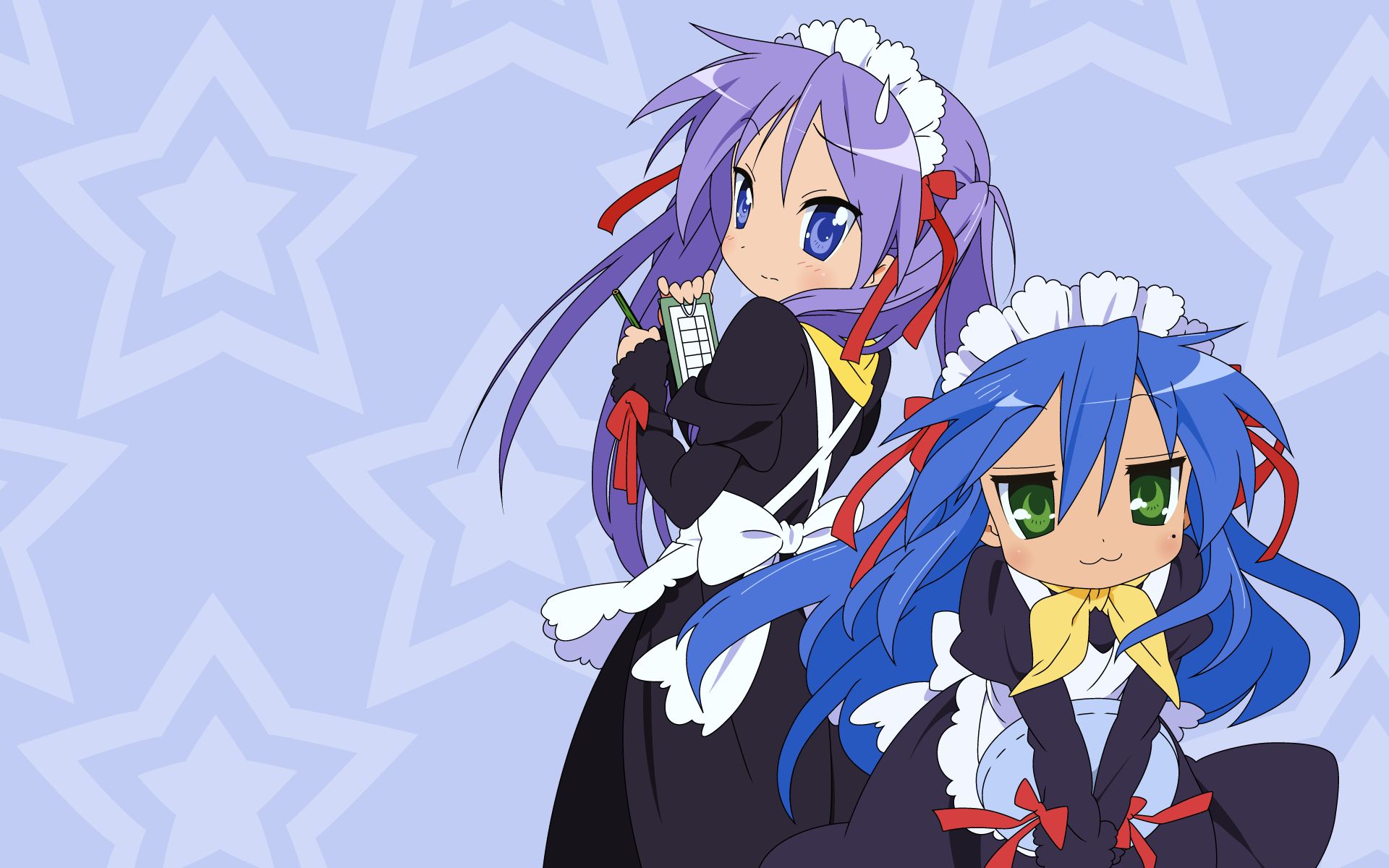 Laden Sie das Animes, Raki Suta: Lucky Star, Kagami Hiiragi, Konata Izumi-Bild kostenlos auf Ihren PC-Desktop herunter