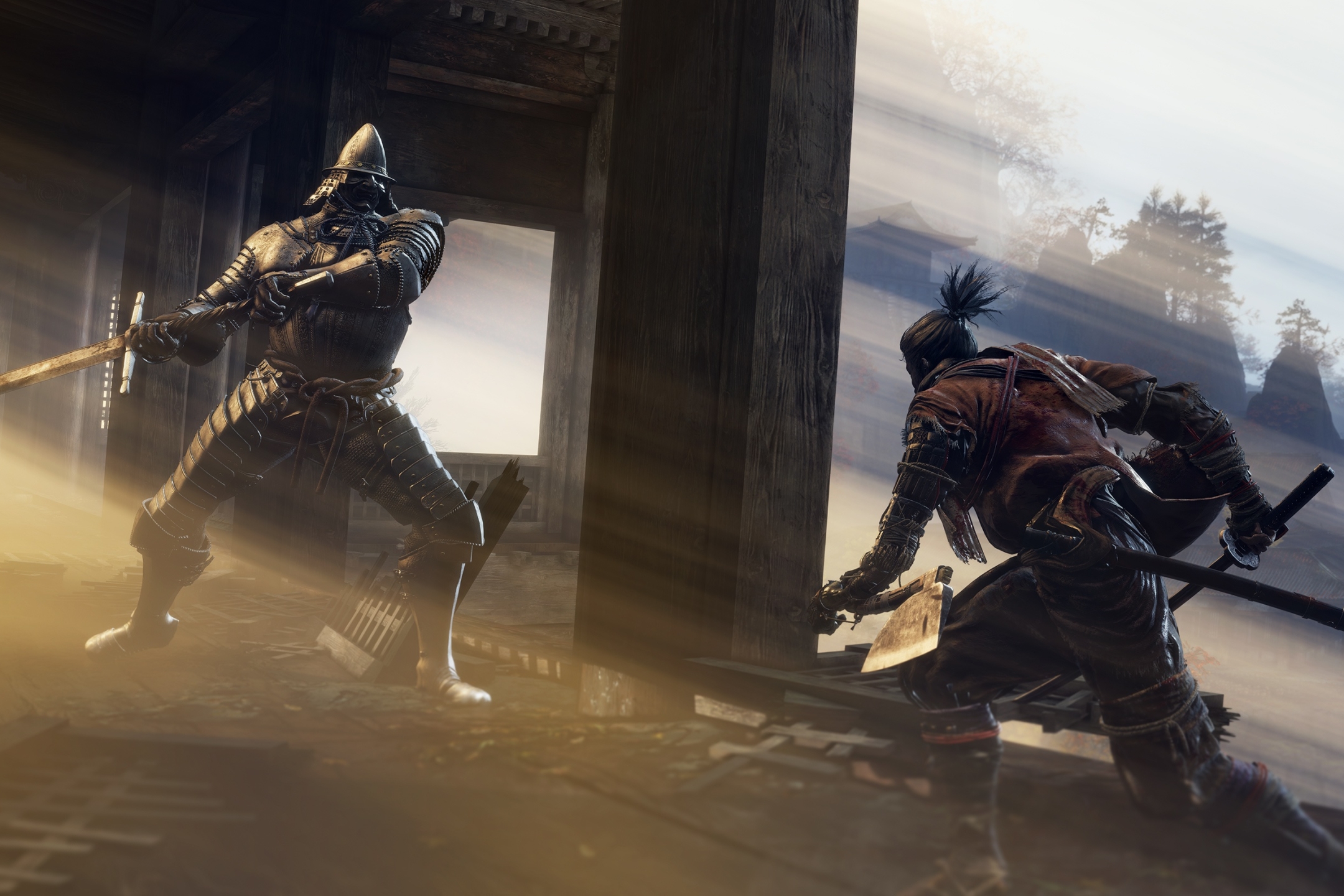 Baixe gratuitamente a imagem Cavaleiro, Samurai, Batalha, Videogame, Sekiro: Shadows Die Twice na área de trabalho do seu PC