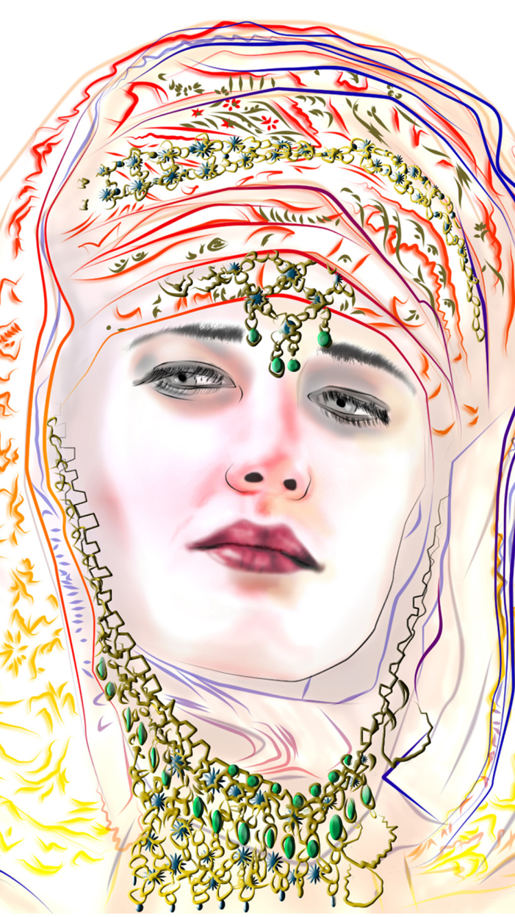 Descarga gratuita de fondo de pantalla para móvil de Retrato, Artístico, Eva Verde.