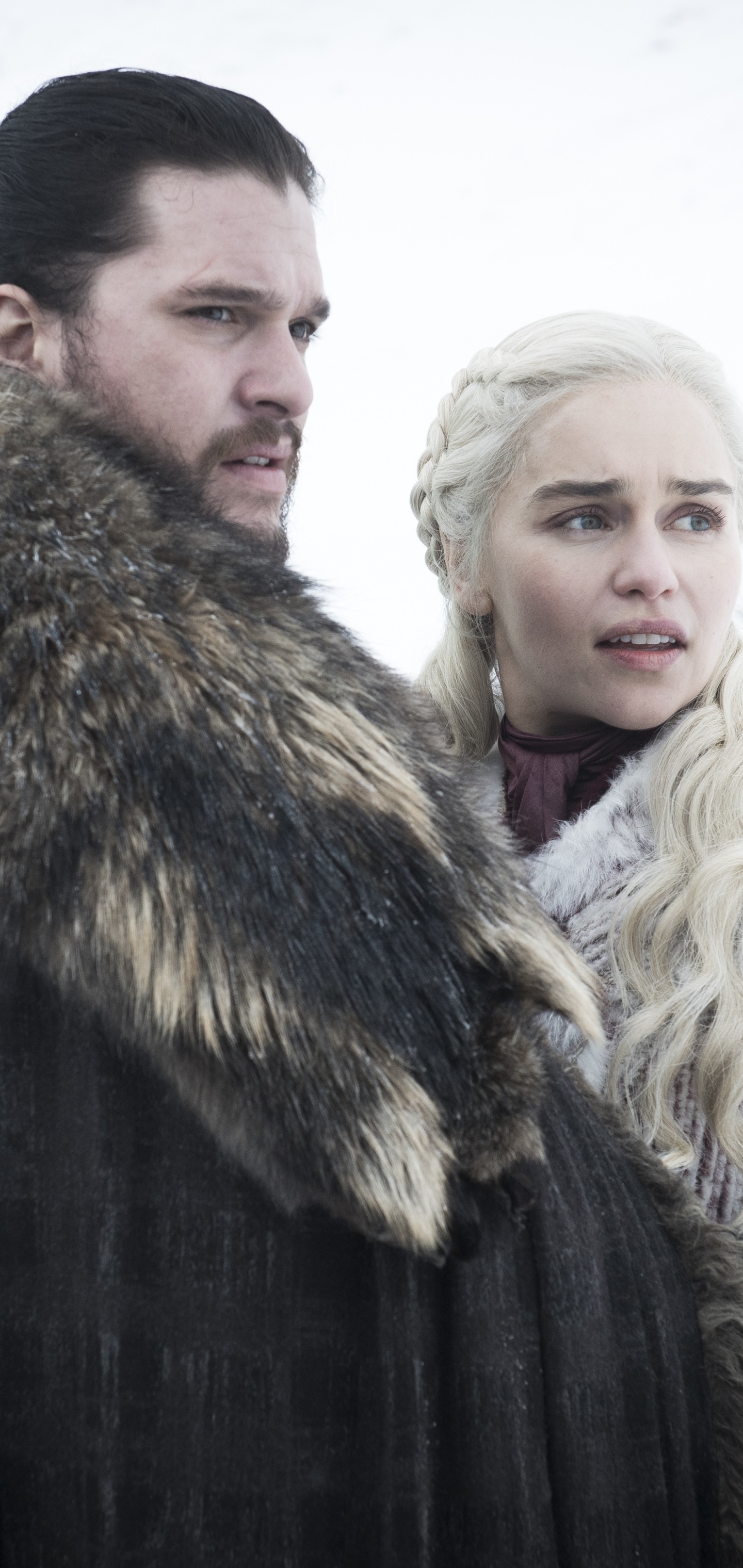 Handy-Wallpaper Fernsehserien, Kit Harington, Jon Schnee, Game Of Thrones: Das Lied Von Eis Und Feuer, Daenerys Targaryen, Emilia Clarke kostenlos herunterladen.