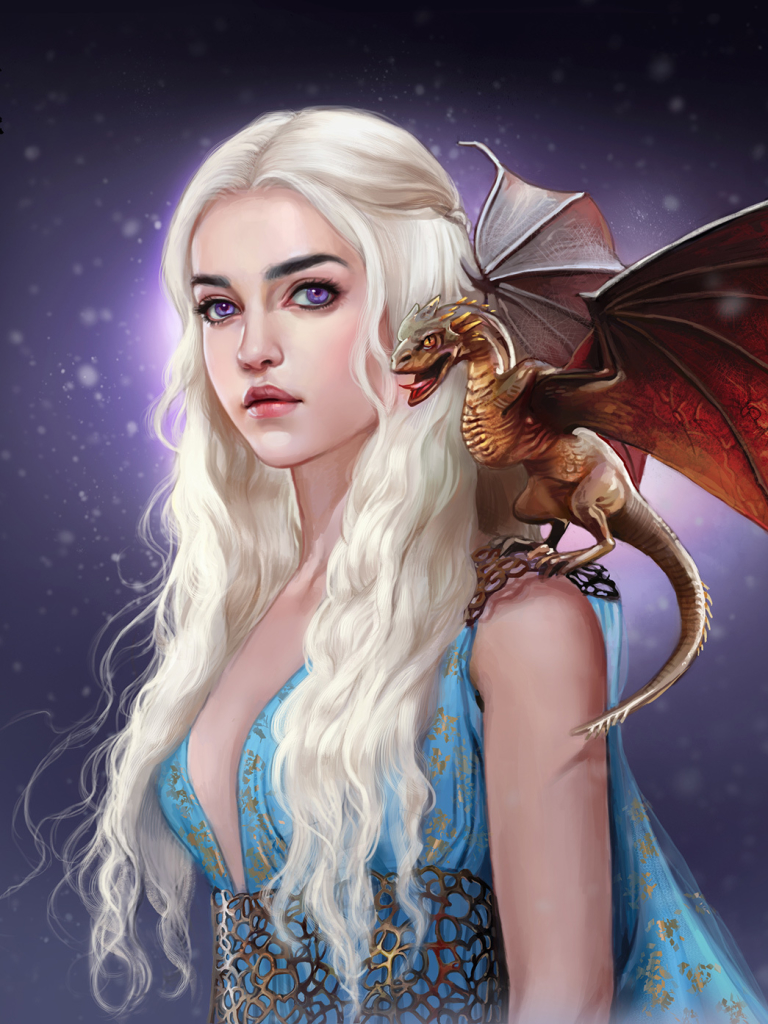 Download mobile wallpaper Game Of Thrones, Dragon, Tv Show, Daenerys Targaryen, A Song Of Ice And Fire for free.