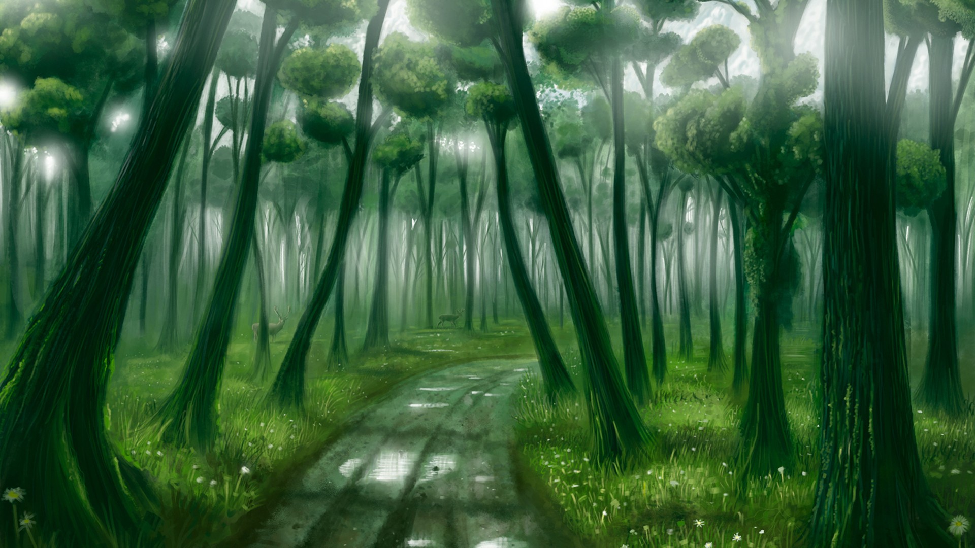 Free download wallpaper Fantasy, Forest on your PC desktop